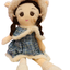 Cute Twin Plush Girl Dolls – Soft Stuffed Rag Dolls in Blue and Red Dresses large 60cm