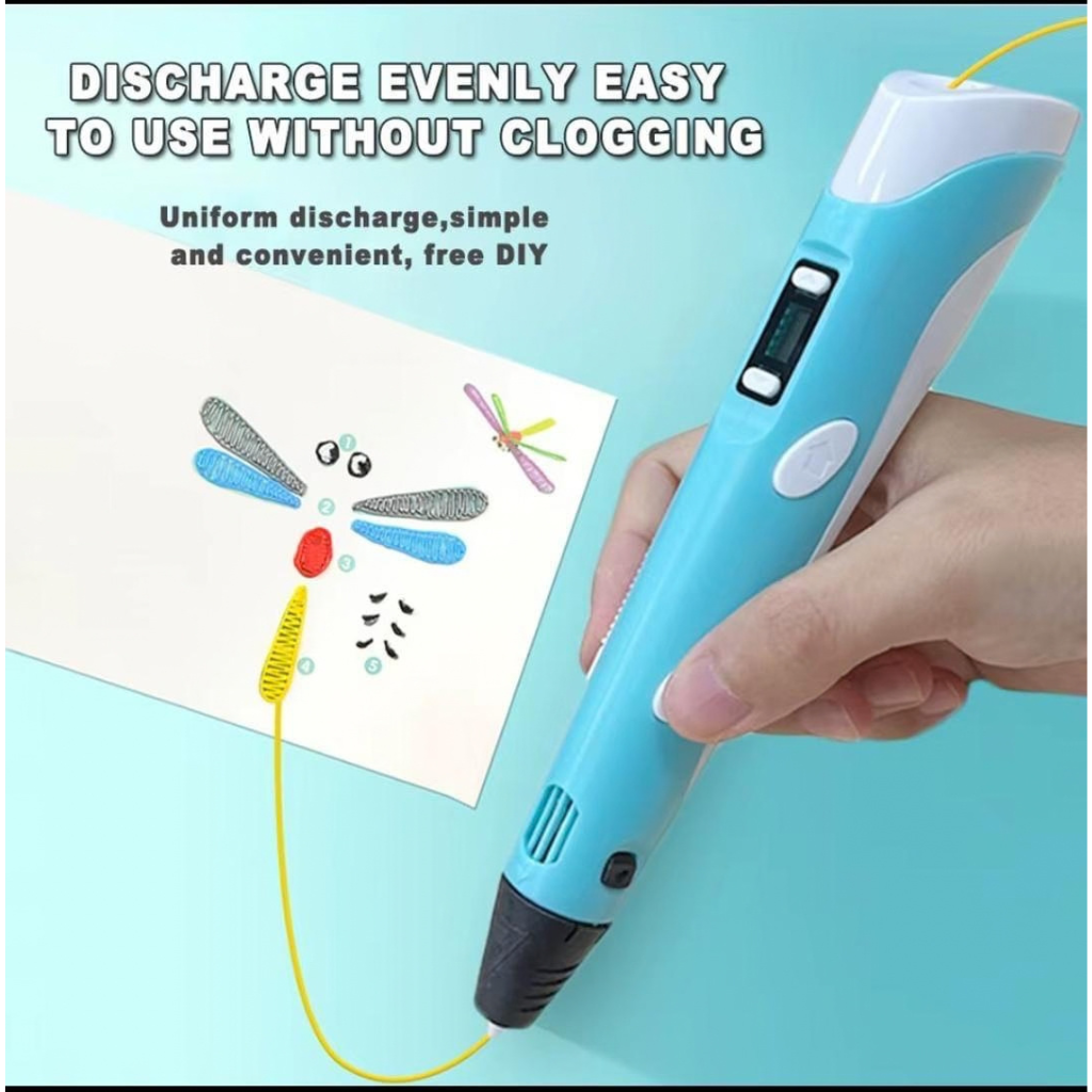 Intelligent 3D Doodler Drawing Pen Smooth Discharge DIY Art Craft Kit for Beginners