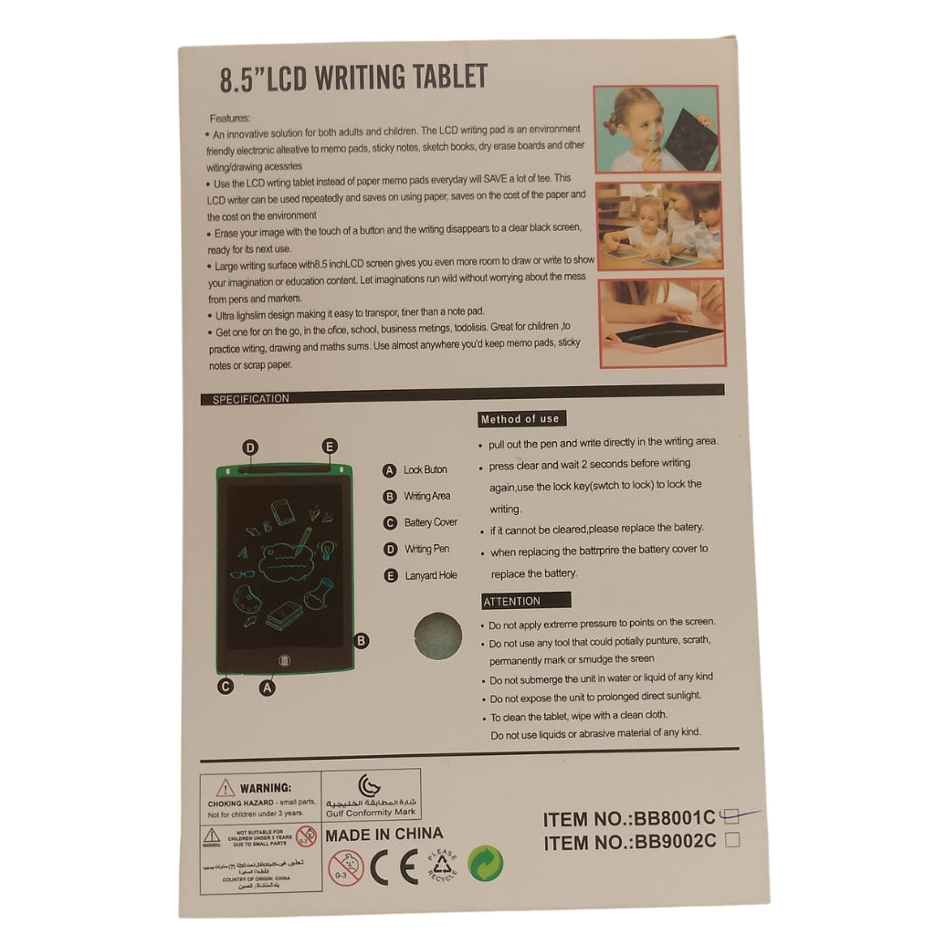 8.5” LCD Writing Tablet for Kids – Reusable Digital Drawing & Writing Pad Secondary image