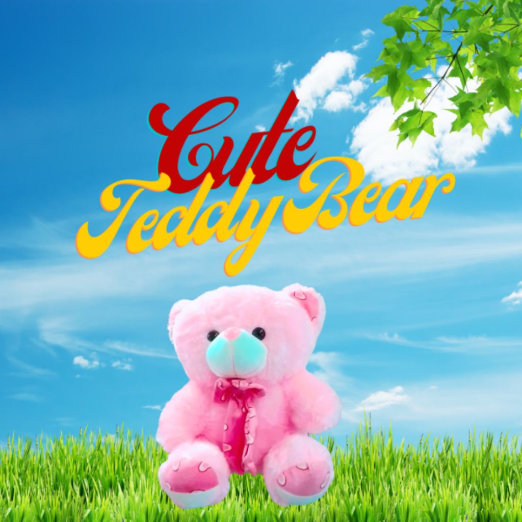 60cm (2 ft) Teddy Bear Pink Secondary image