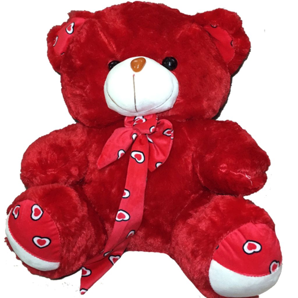 60cm (2 ft) Teddy Bear Red