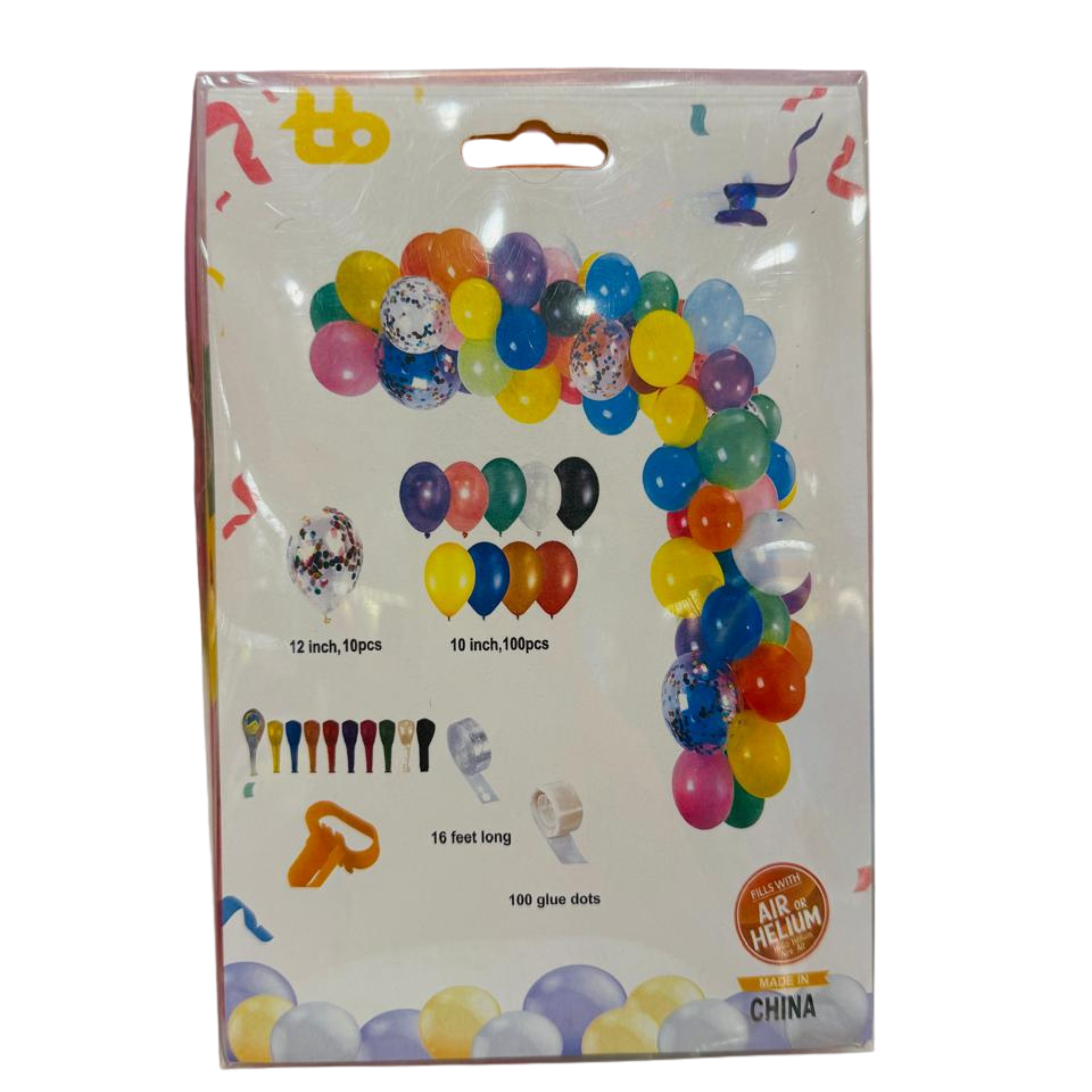 110pcs Rainbow Balloon Arch Kit – Multi-Color Birthday Garland Decoration Set Secondary image
