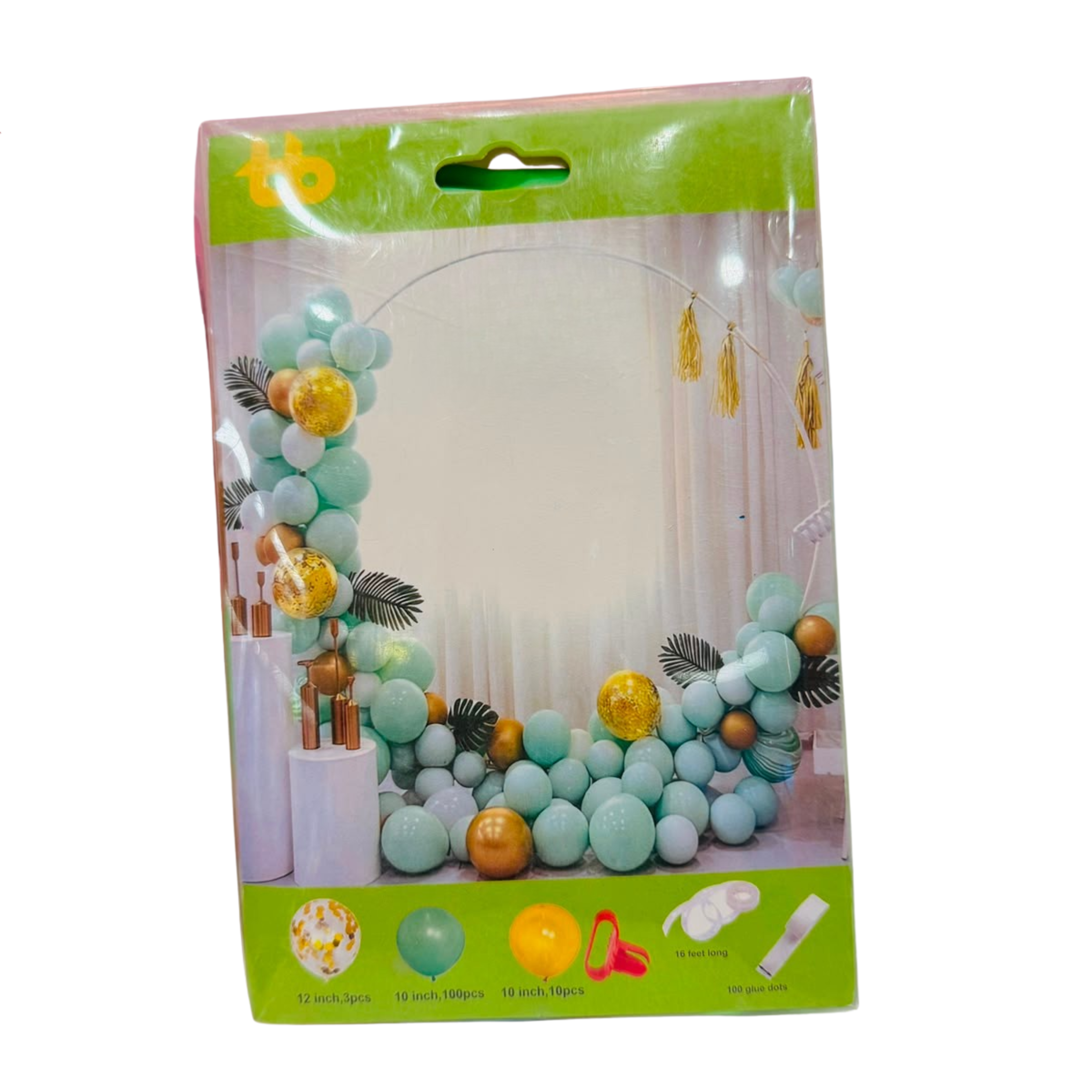 113pcs Sage Green and Gold Balloon Arch Kit – Mint Birthday & Wedding Garland Set Secondary image