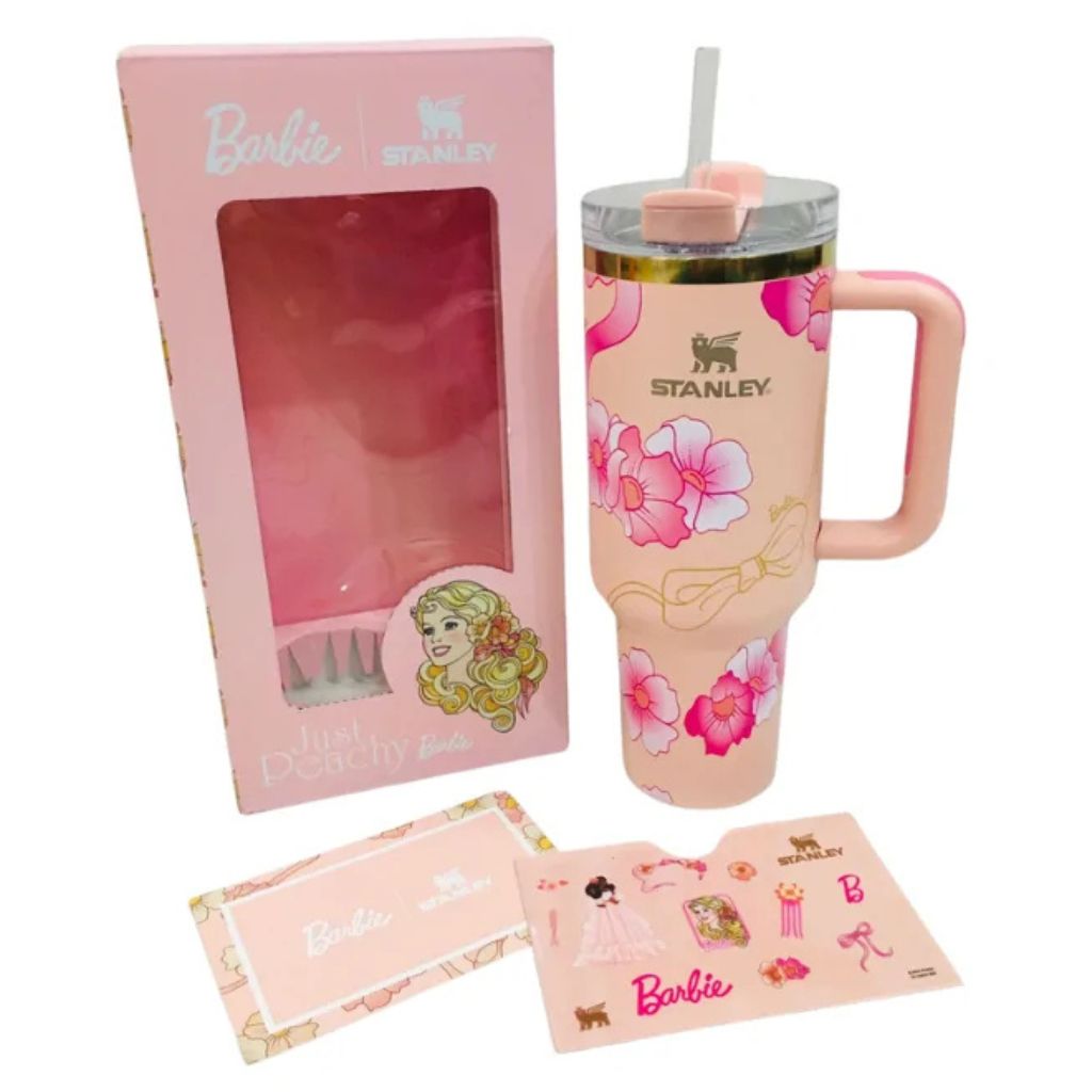 The Stanley x Barbie Quencher | 40 OZ – ’80s Peaches ‘N Cream