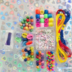 Personalized Beads Set For Kids 600+ Beads & Charm Wear & Share Personalized Bracelets Kids Creative Activity