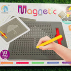 Magnet Board Game For Kids Magnetic Drawing Learning Board Magnetic Slate with Free Stylus Pen & 10 Cards