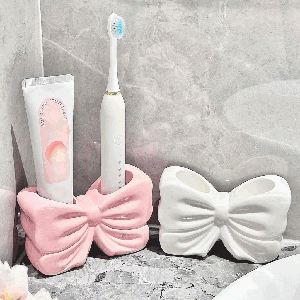 Blush Bow Makeup Brush Holder - Multipurpose Holder