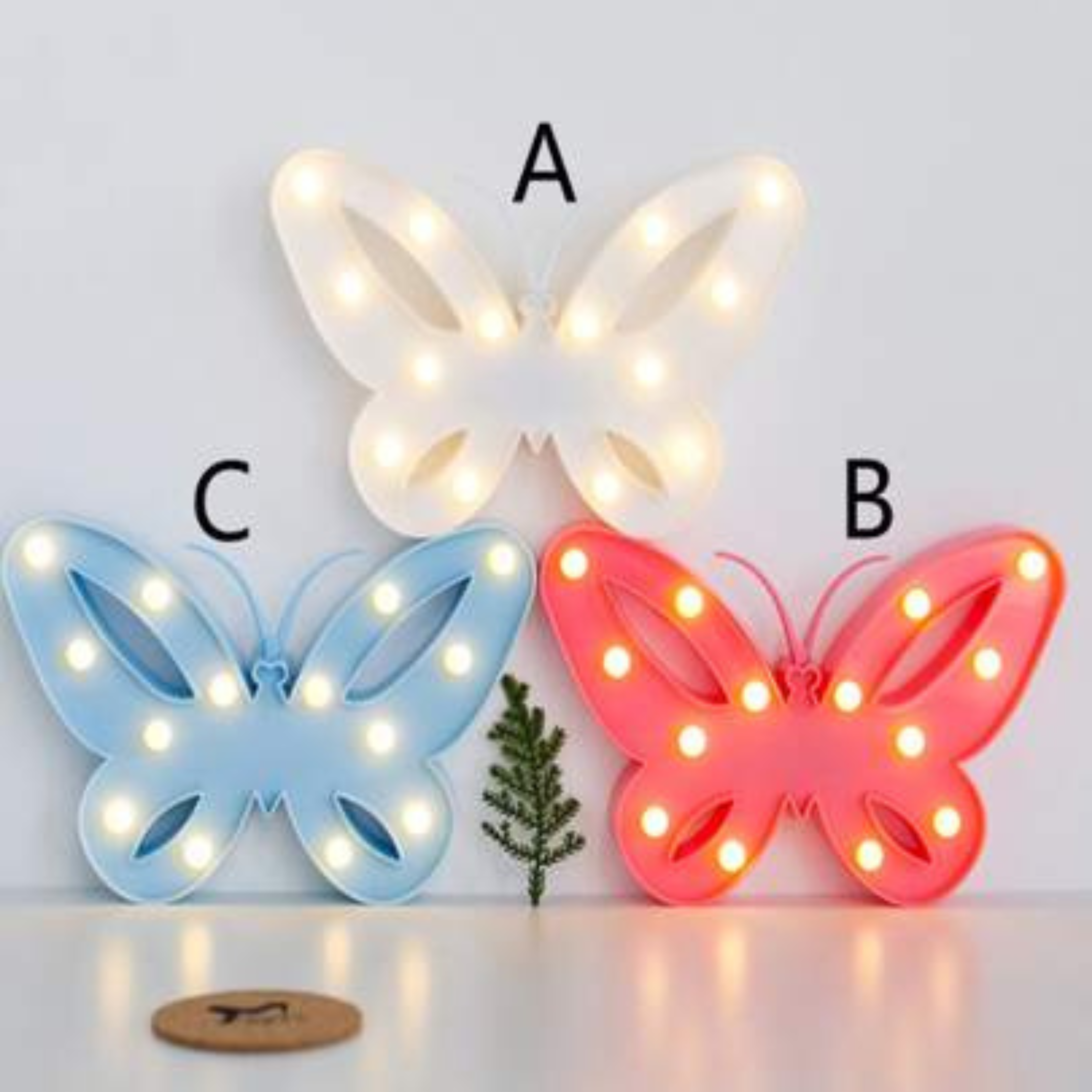 Multicolor Butterfly LED Night Light Lamp Main image