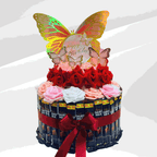 Butterfly Bliss Dairy Milk Chocolate Floral Cake