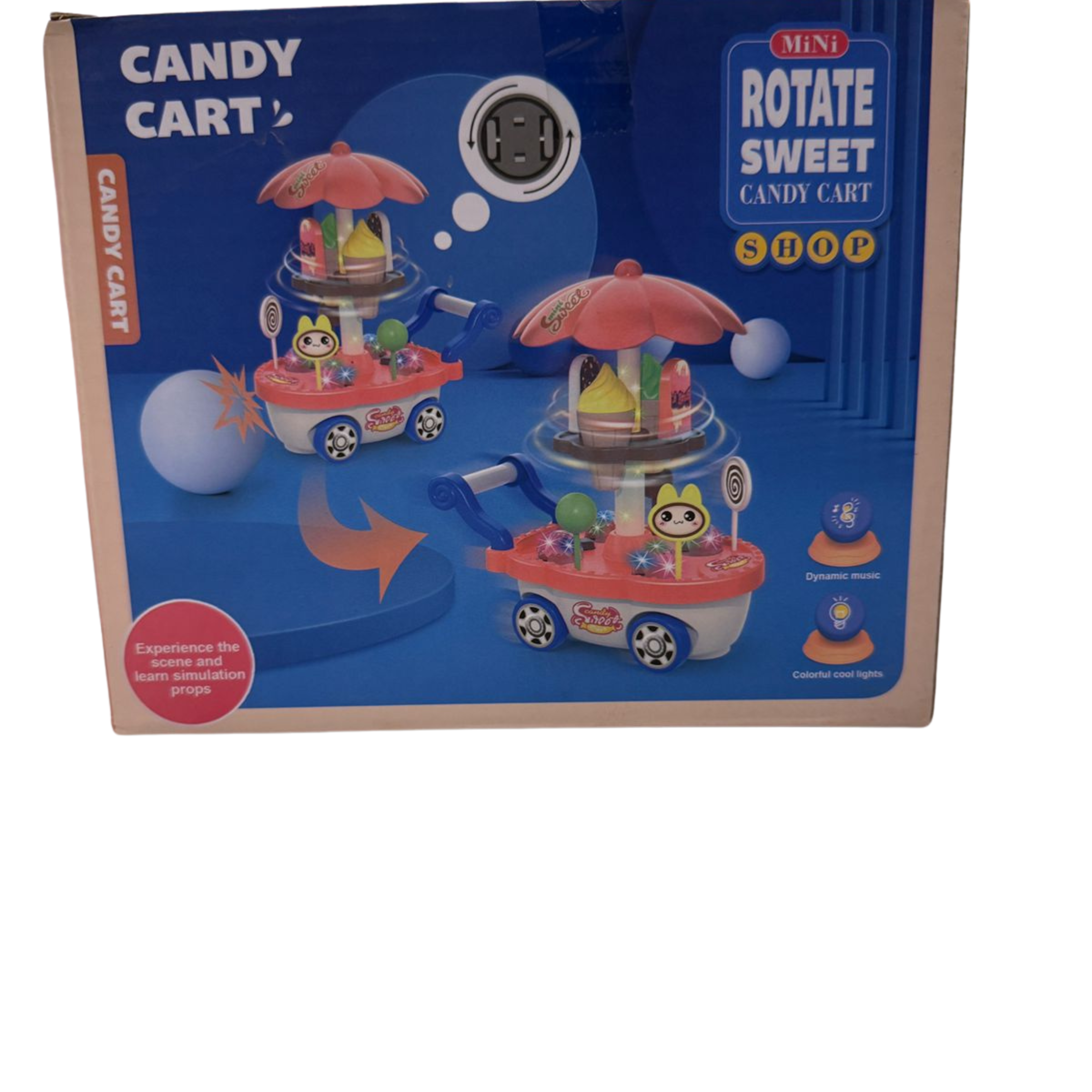 Kids Interactive Musical Candy and Ice Cream Cart Toy Main image