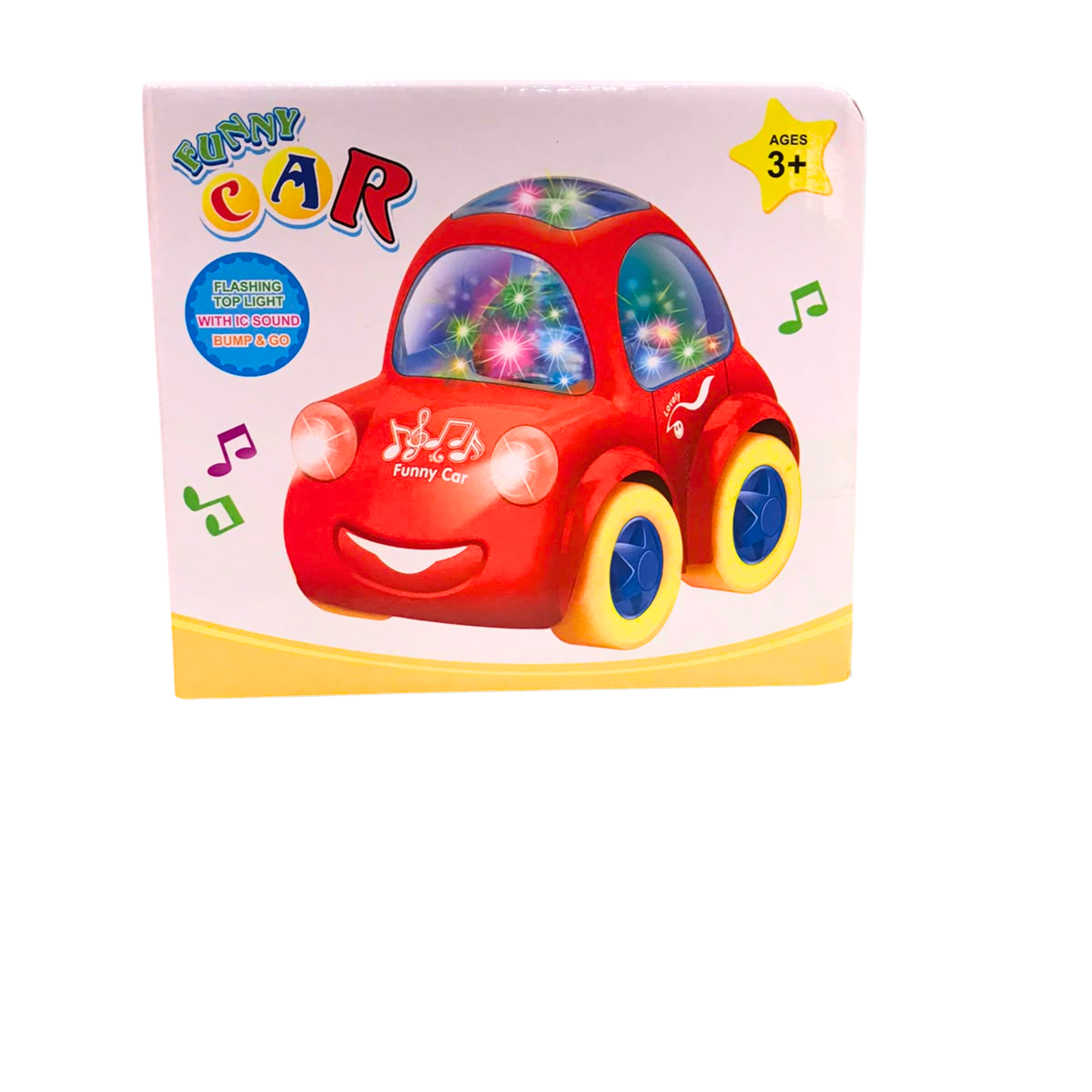 Funny Car Battery Operated Musical Toy Vehicle with 3D Flashing Lights Main image