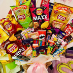 The Ultimate Mega Snack Birthday Bouquet Jumbo Chips & Candy Gift Arrangement