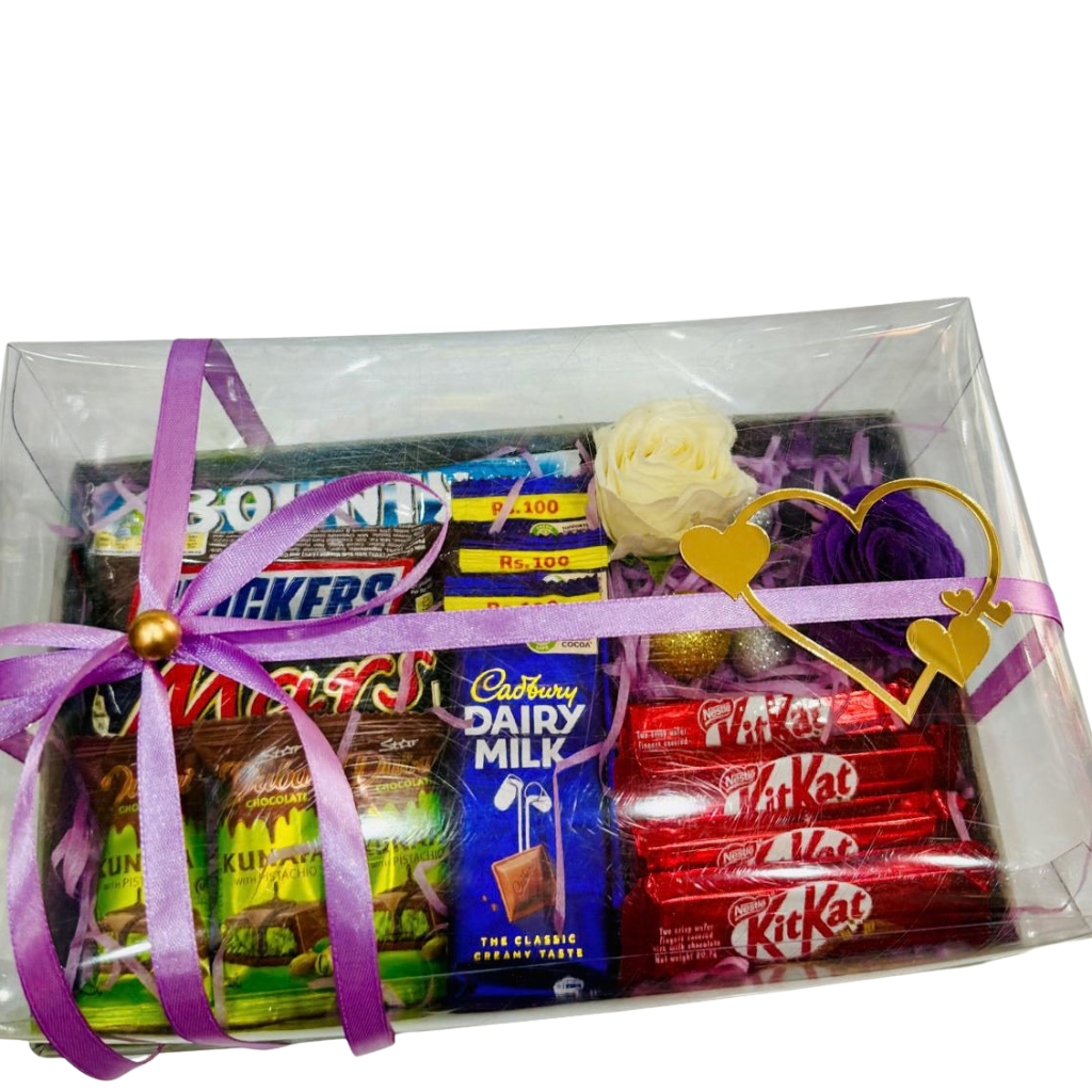 Luxury Clear-Box Chocolate Gift Hamper Premium Assorted Chocolate Variety Box Main image