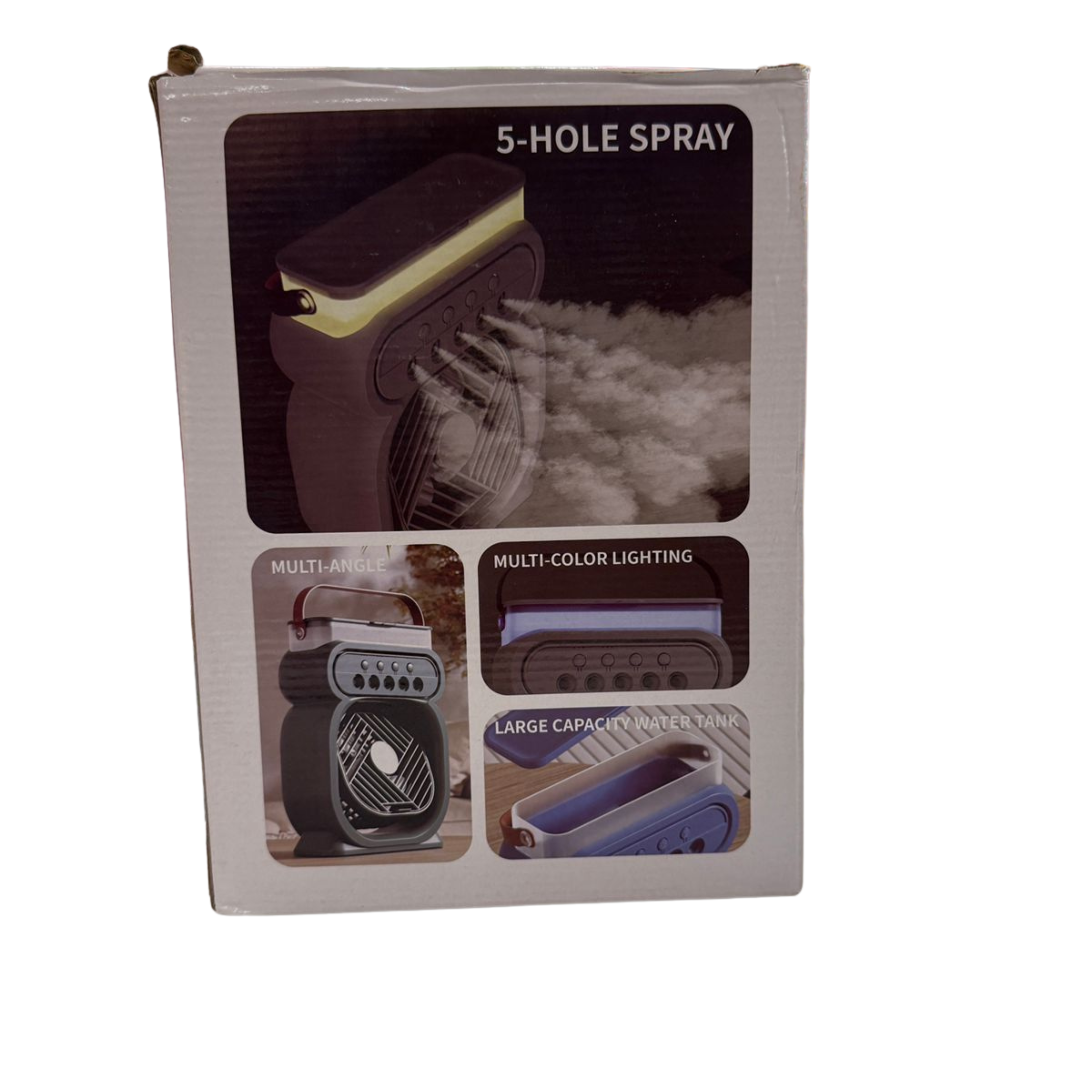 Portable Mini Air Cooler Fan with 5-Hole Spray Mist Secondary image