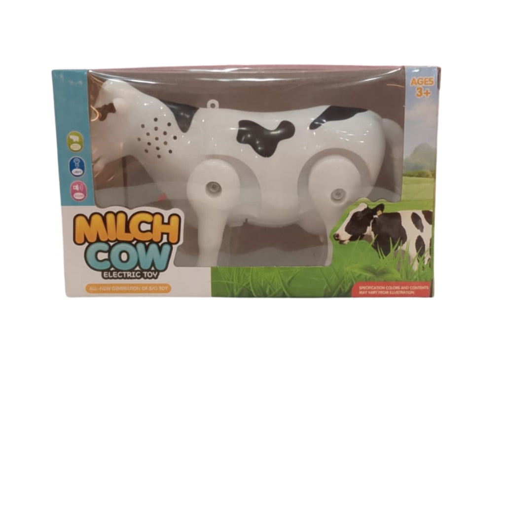 Milch Cow Battery Operated Electric Walking Toy with Lights and Sound