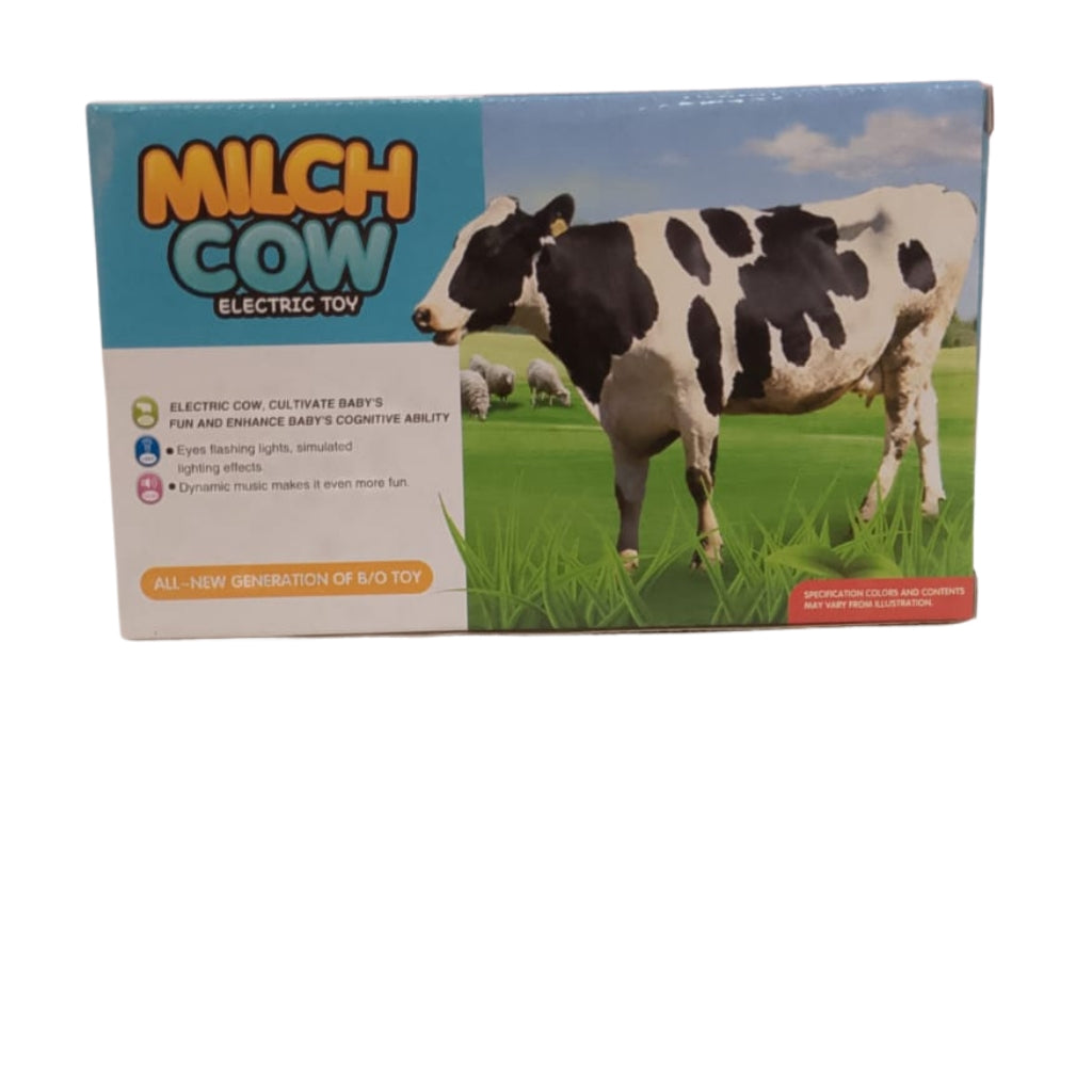 Milch Cow Battery Operated Electric Walking Toy with Lights and Sound