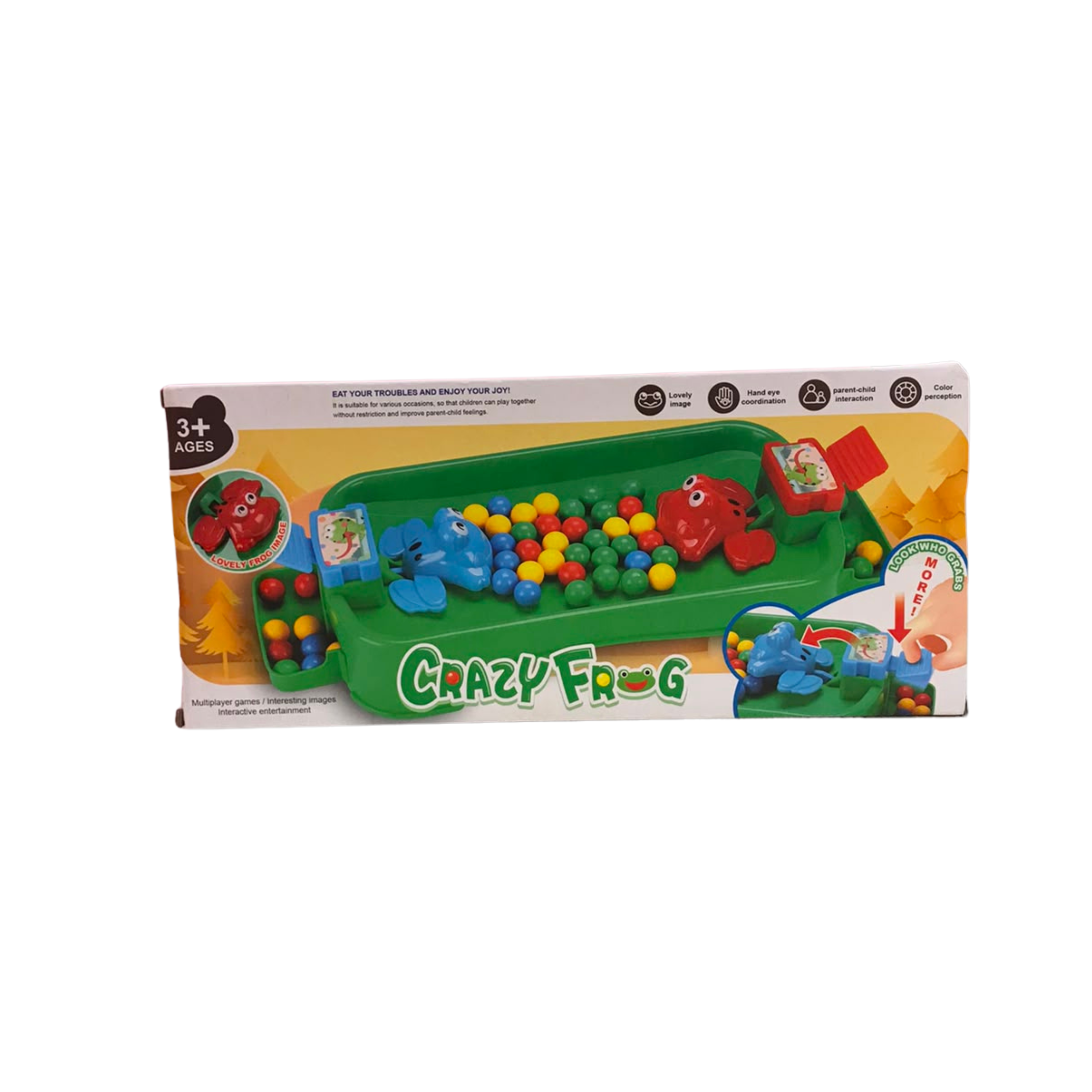 Crazy Frog Hungry Feeding Board Game for Kids with Colorful Marbles Secondary image