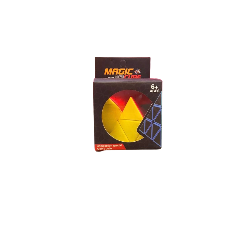 Magic Pyraminx Speed Cube Puzzle | 3x3 Triangle Magic Cube, Smooth-Turning Competition Special Rubik's Brain Teaser Toy for Kids & Adults (Ages 6+)