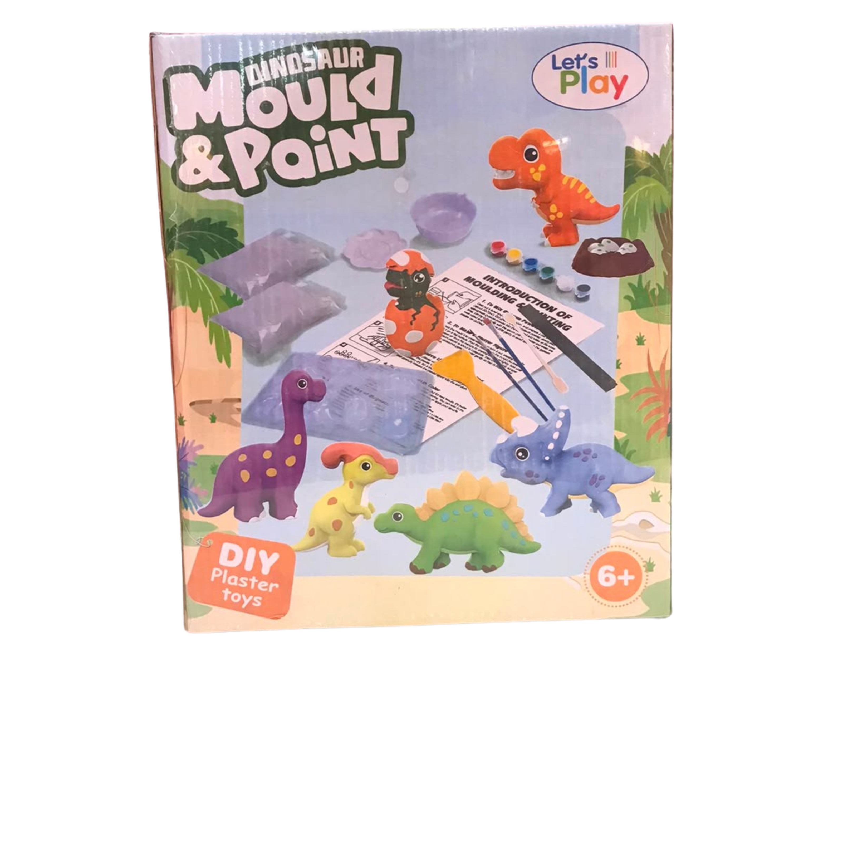 Let's Play Dinosaur Mould & Paint DIY Plaster Craft Kit Secondary image