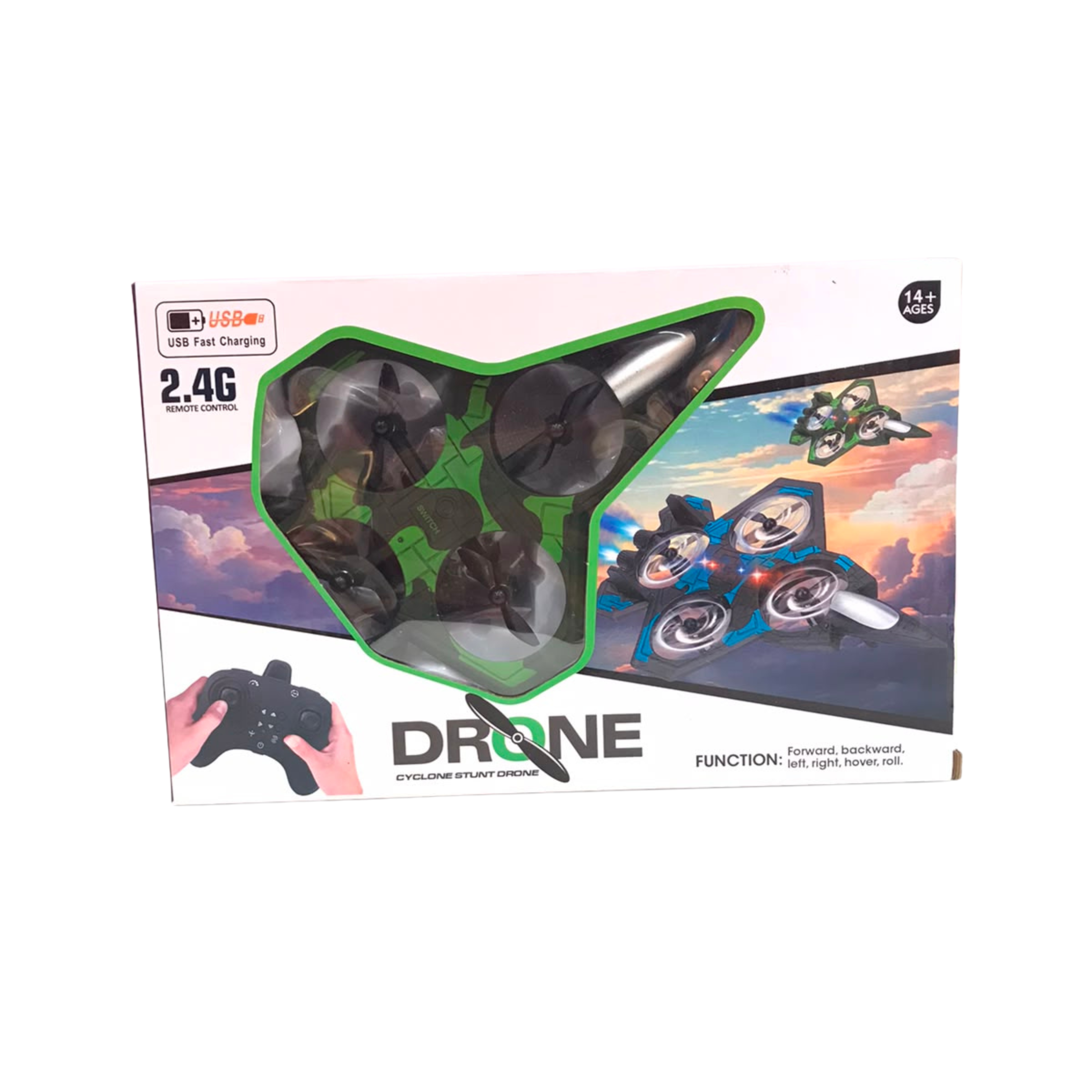 Sky Overlord Cyclone Stunt Drone 2.4G Multi-Functional RC Aircraft Main image