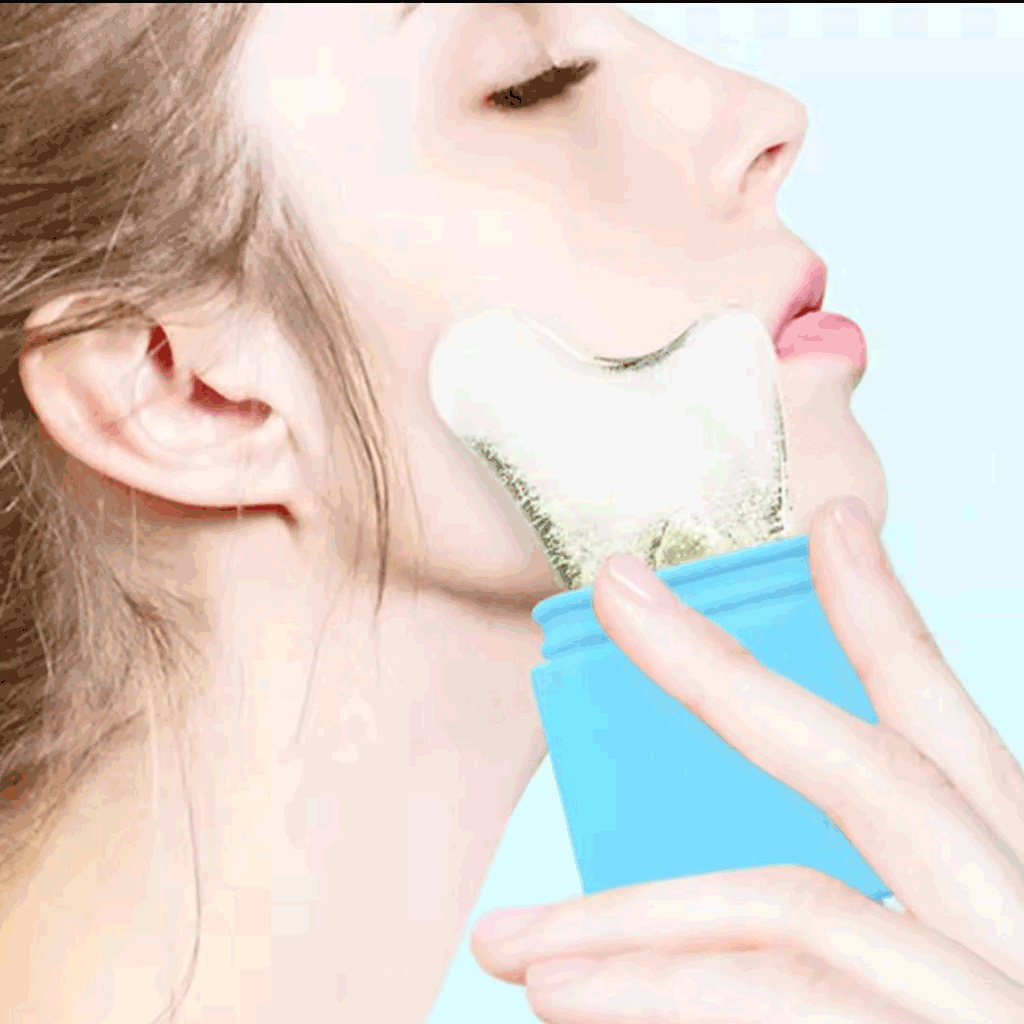 Gua Sha Silicon Facial Ice Roller for Skin Tightening & Glow