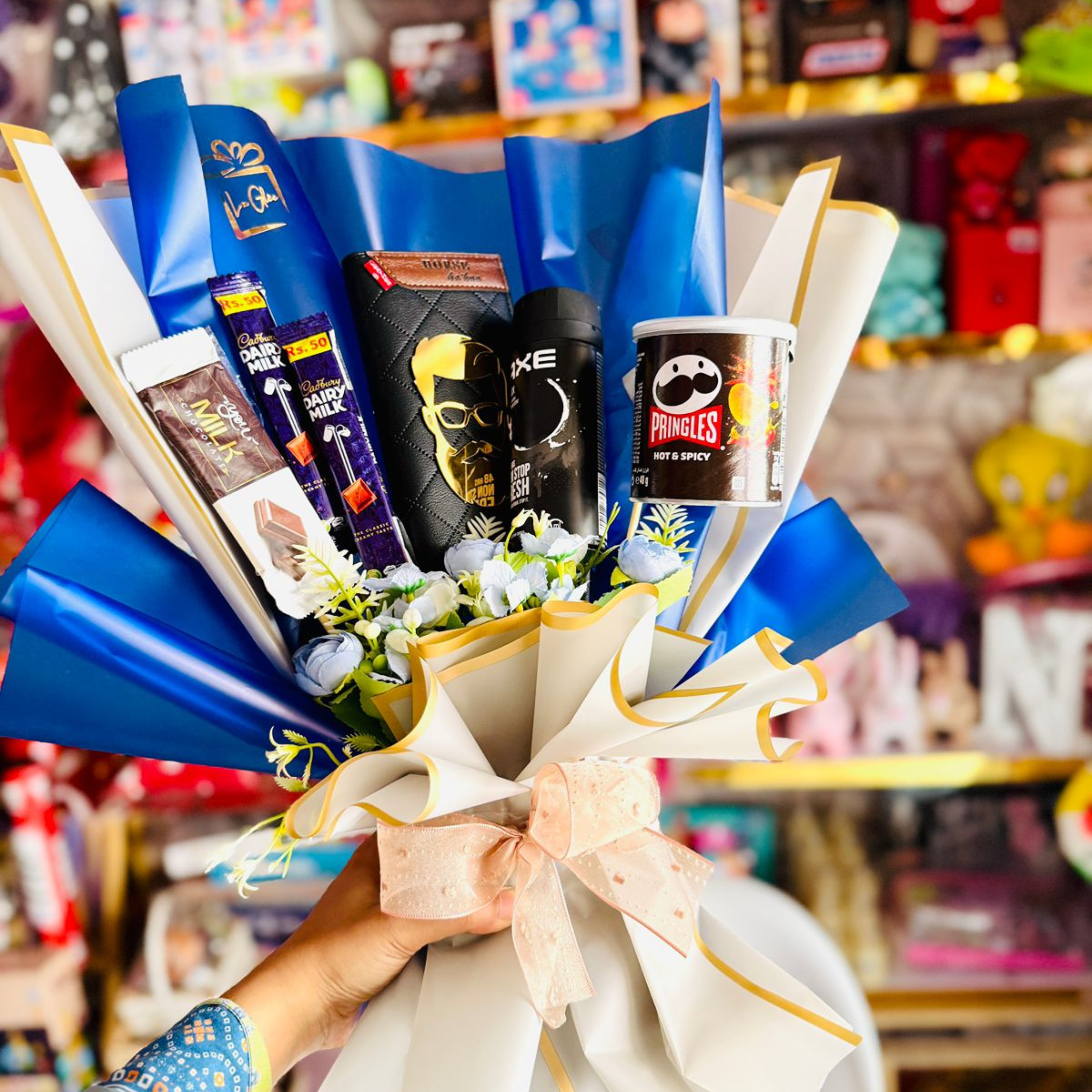 Father's Day Premium Chocolate & Grooming Bouquet – Luxury Gift for Dad Secondary image