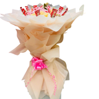 Pink Roses, Yellow Roses, Stargazer Lilies & KitKats