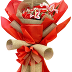 Red Roses, Pink Lilies, and KitKat Chocolate Gift Hamper