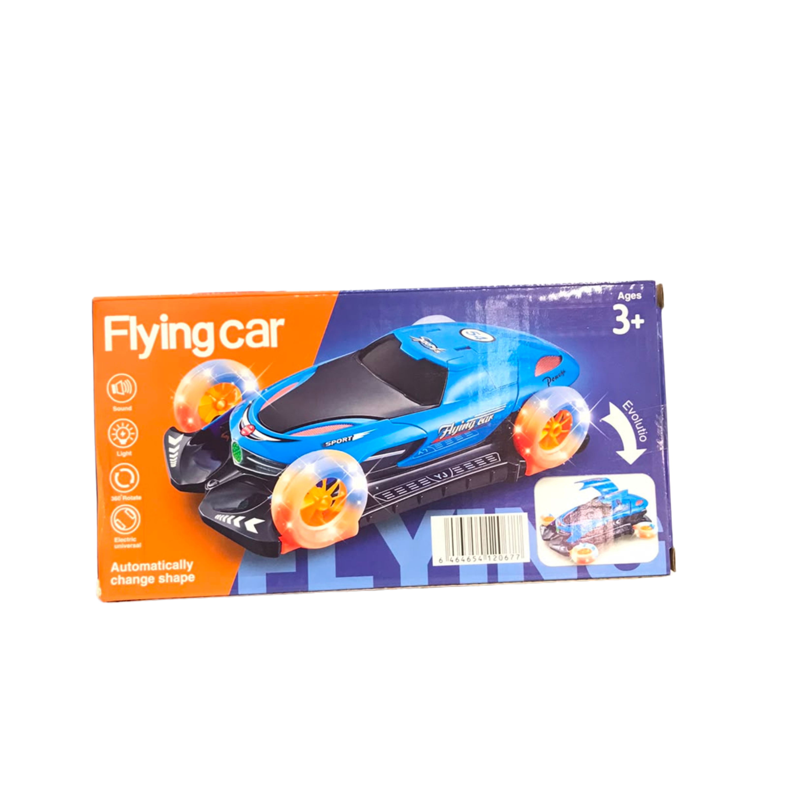 Deformation Flying Car Toy – 2-in-1 Automatic Transforming Electric Vehicle with 360° Rotation, 3D Flash Lights, and Sound for Kids (Ages 3+) Secondary image