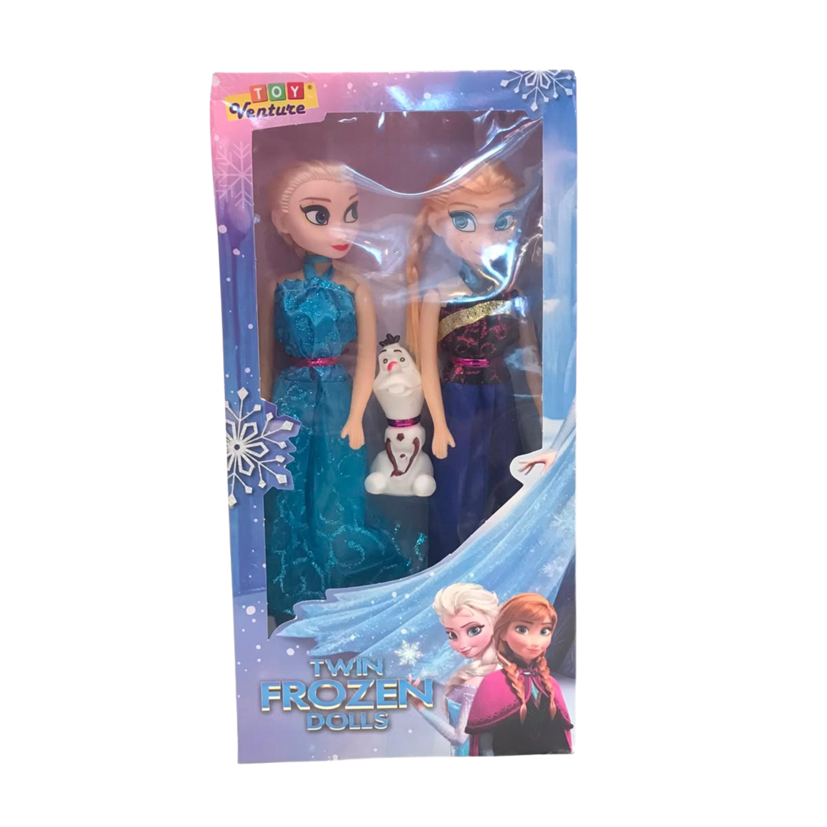 Toy Venture Twin Frozen Dolls – 3-Piece Princess Fashion Playset Main image