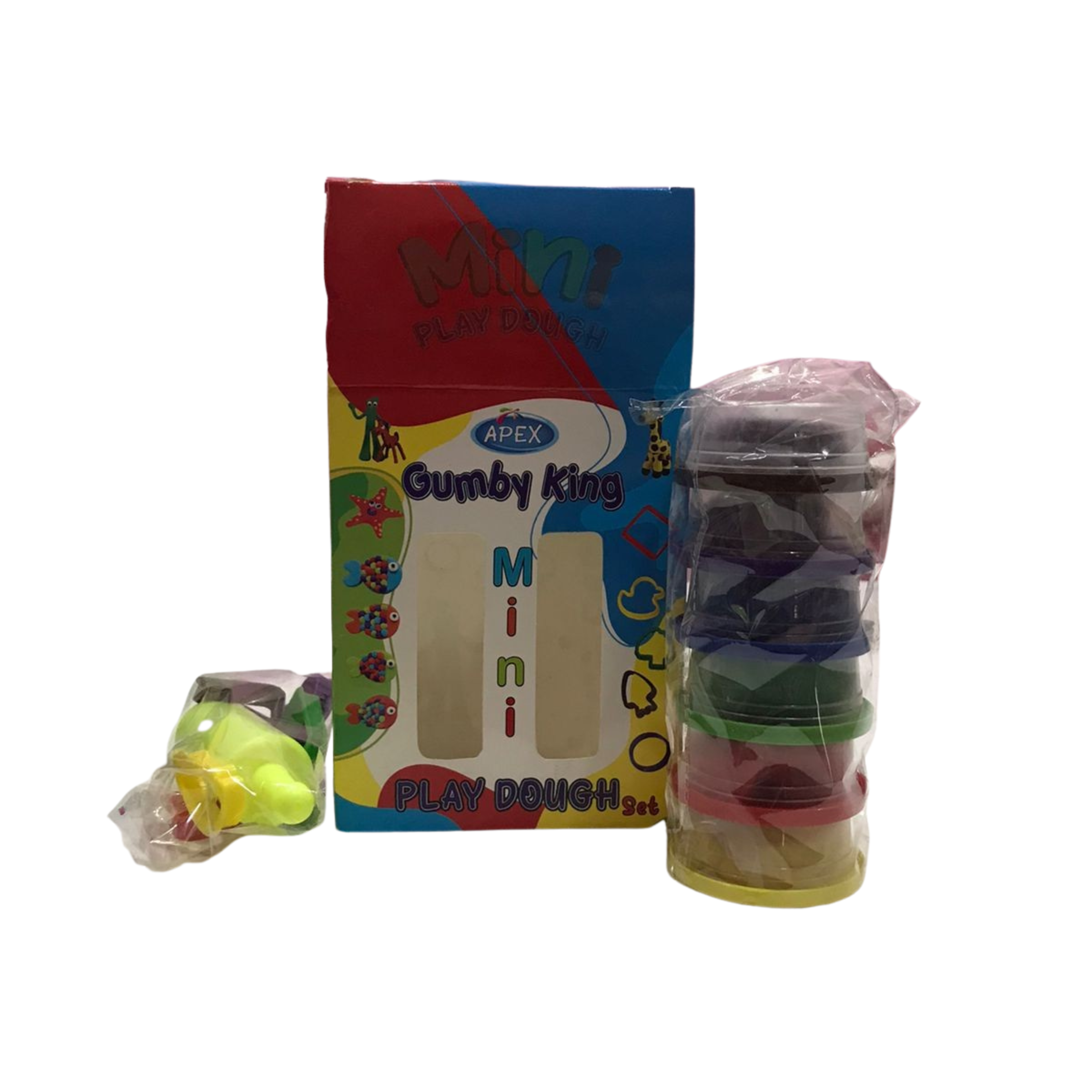APEX Gumby King Mini Play Dough Set with Shape Cutters Main image