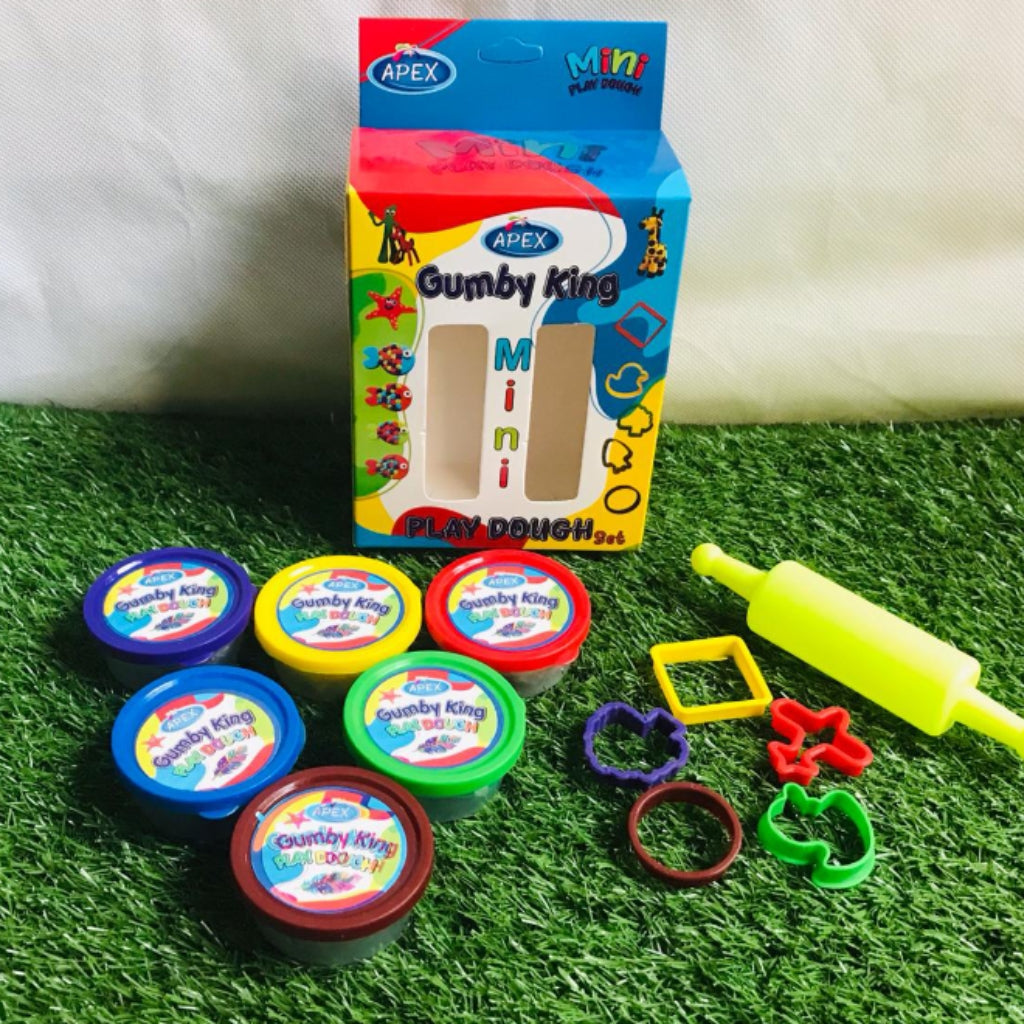 Gumby King Play Dough Set For Kids Mini Clay Play Dough Set With 6 Colors Dough With Boxes And Utensils