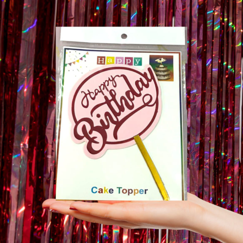 Happy Birthday Cake Topper Birthday Party Supplies Birthday Party Decoration