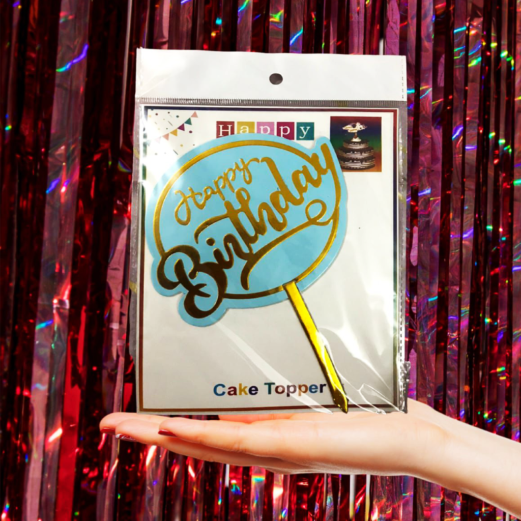 Happy Birthday Cake Topper Birthday Party Supplies Birthday Party Decoration