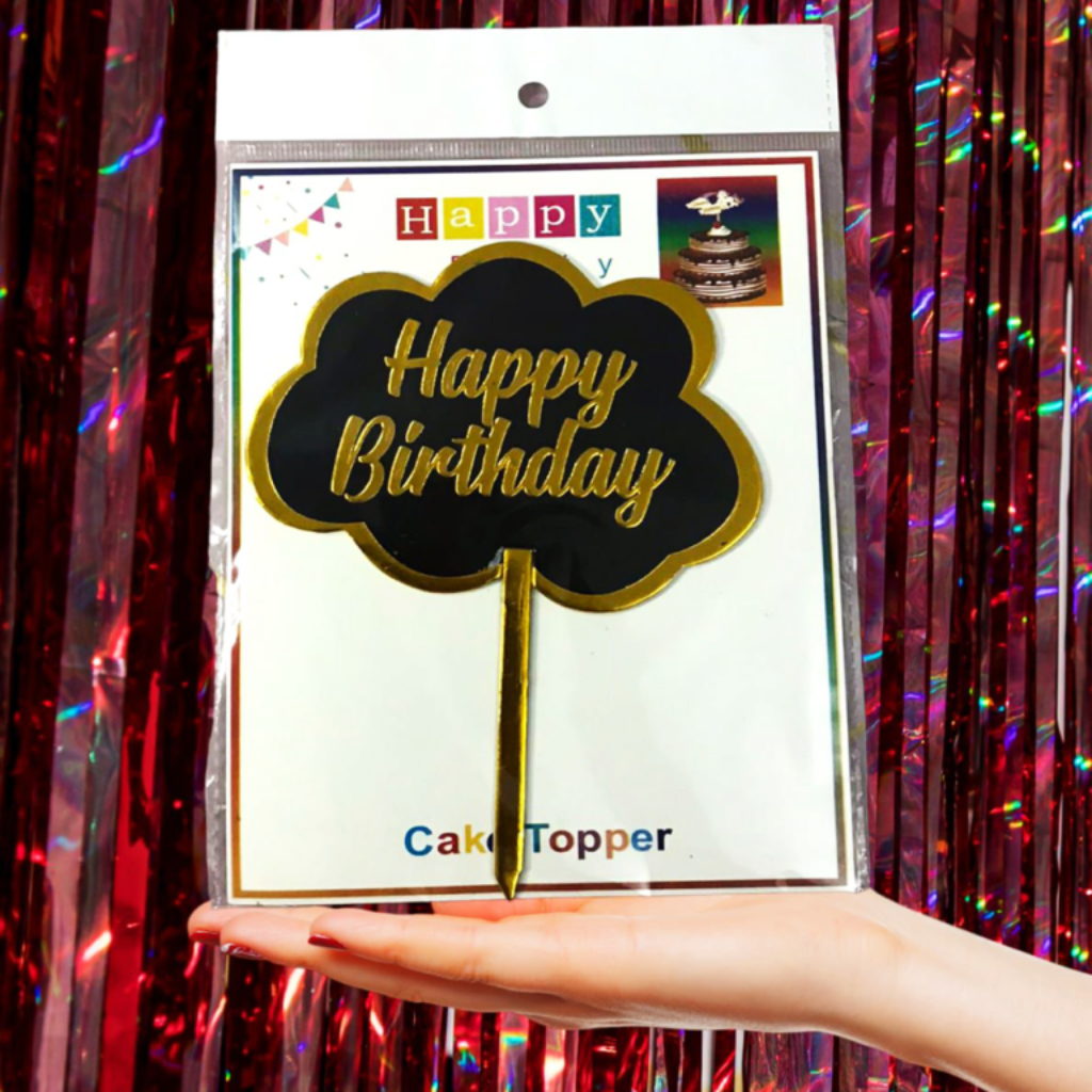 Happy Birthday Cake Topper Birthday Party Supplies Birthday Party Decoration Secondary image