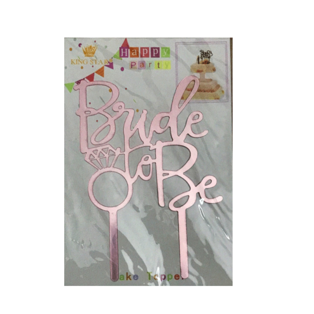 Bride to Be Acrylic Cake Topper For Bridal Shower Wedding Celebration Decoration Supplies Secondary image