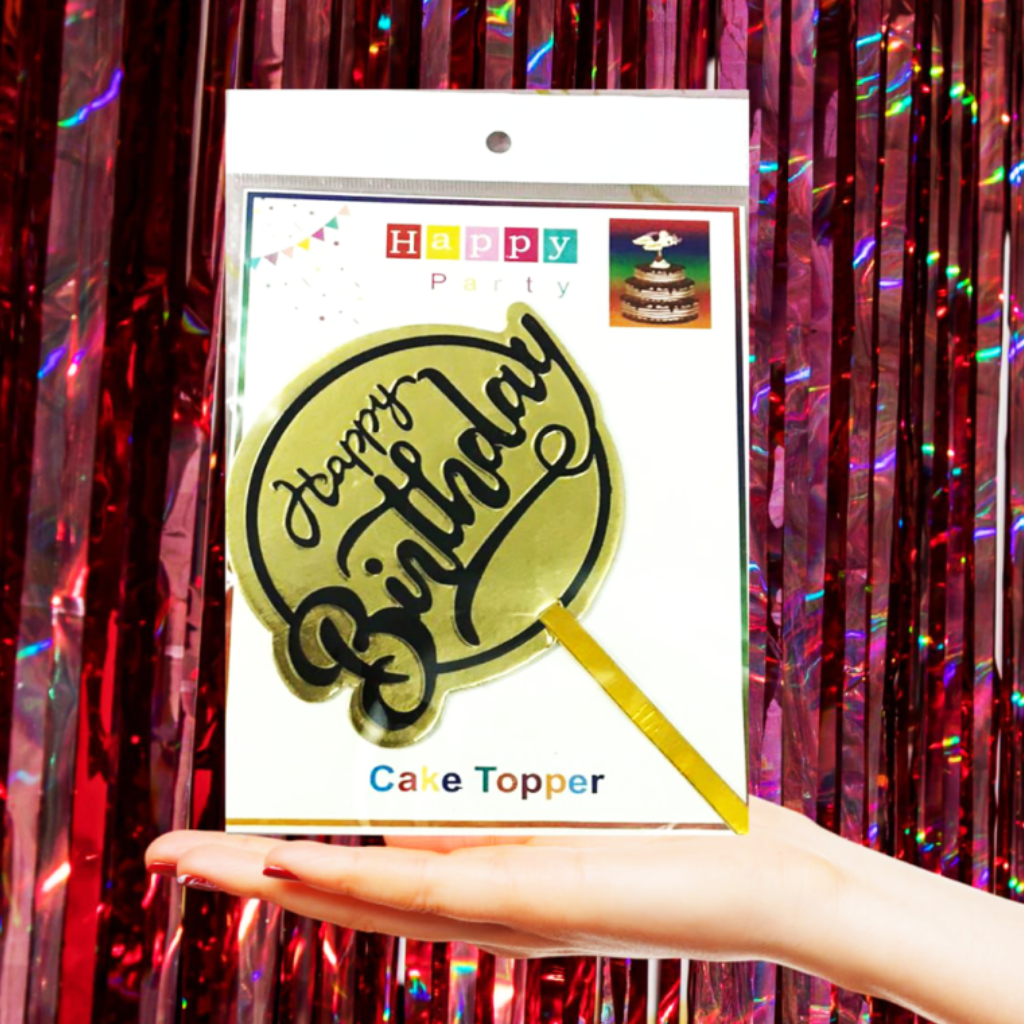 Happy Birthday Cake Topper Birthday Party Supplies Birthday Party Decoration Main image