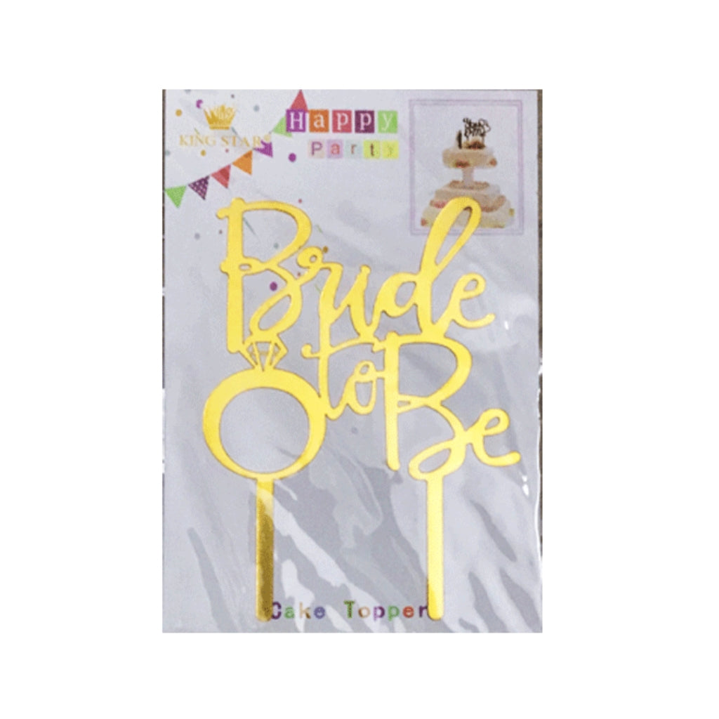 Bride to Be Acrylic Cake Topper For Bridal Shower Wedding Celebration Decoration Supplies