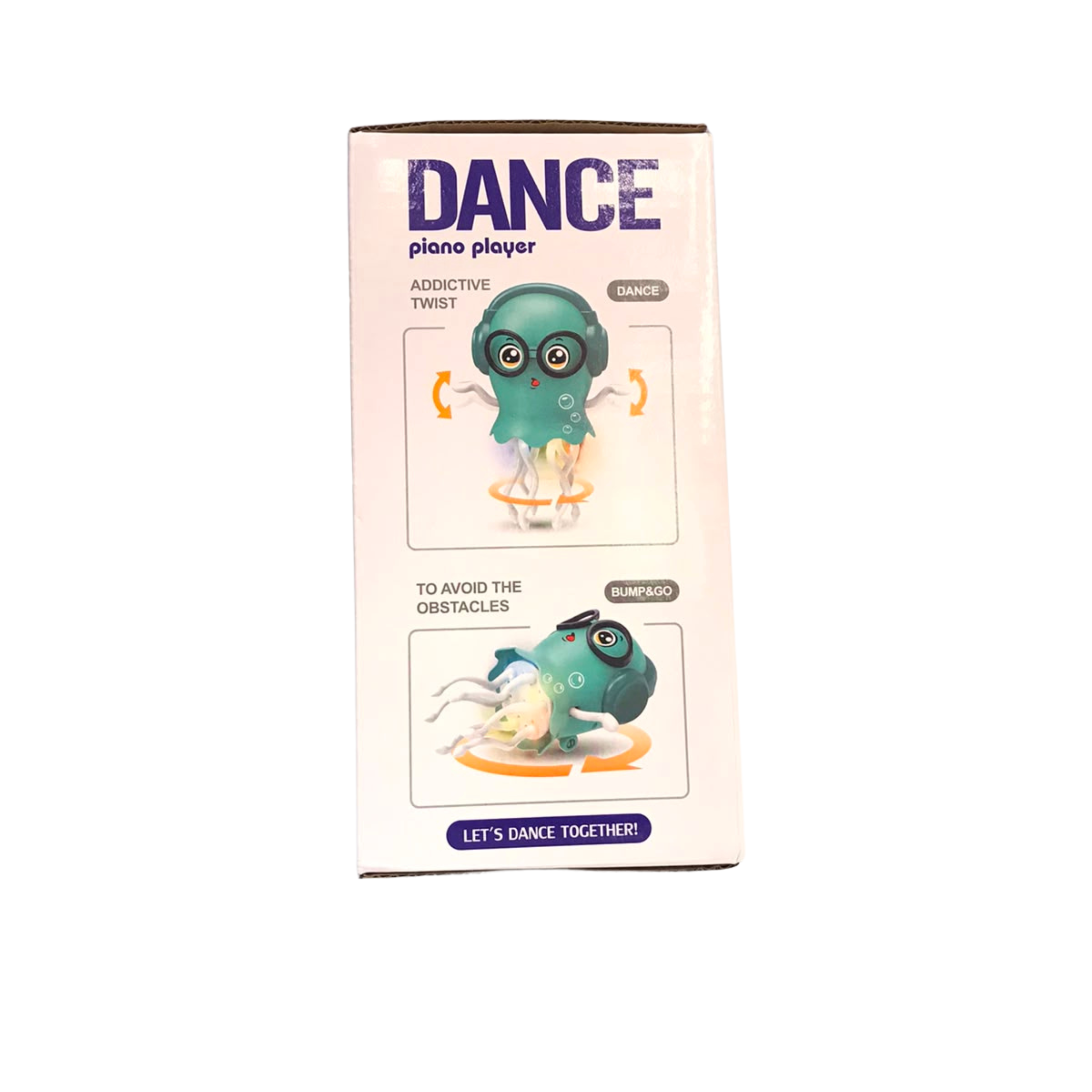 Dancing Jellyfish Electric Toddler Toy – Battery Operated Bump and Go Musical Toy with 3D Flashing Lights and Automatic Twist Action