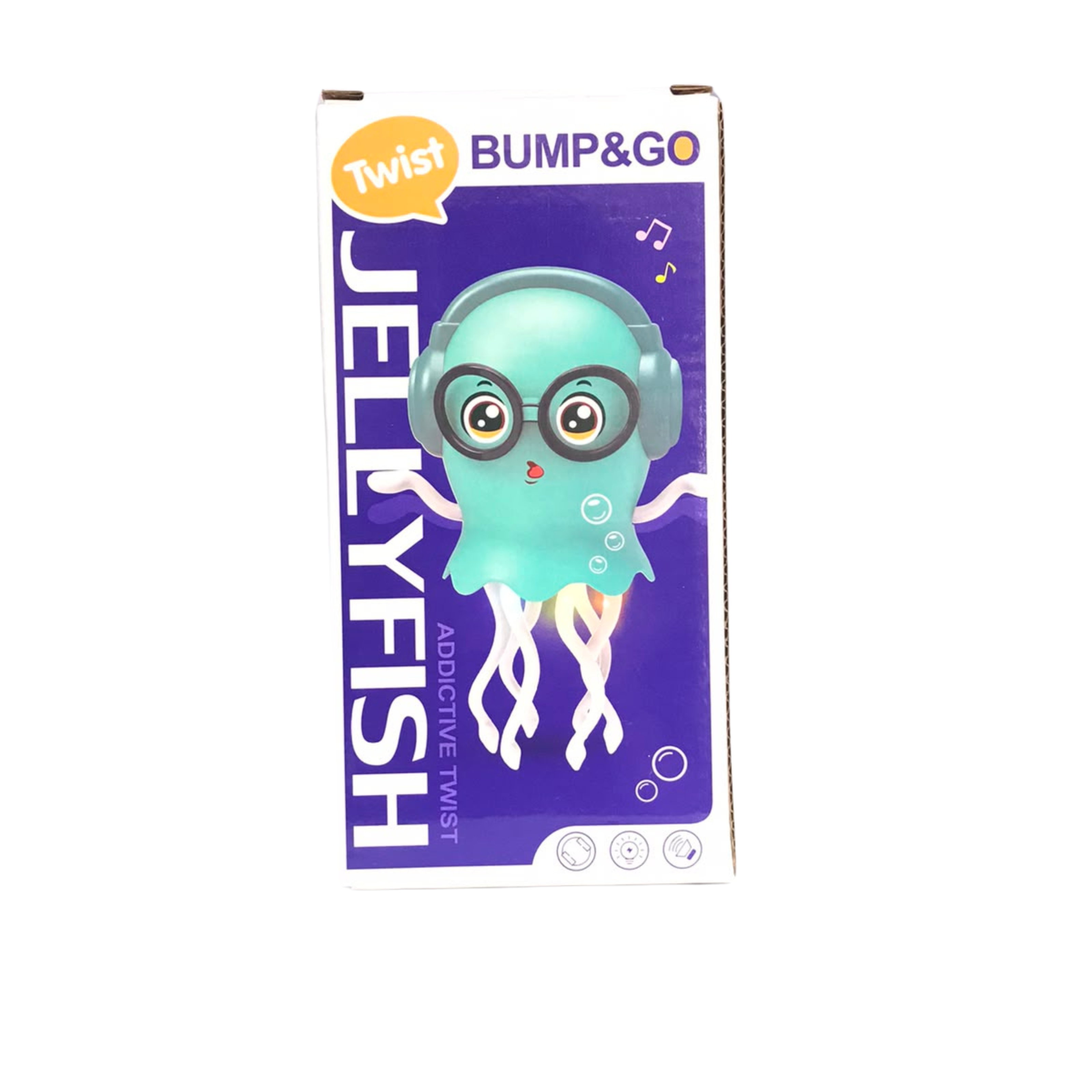 Dancing Jellyfish Electric Toddler Toy – Battery Operated Bump and Go Musical Toy with 3D Flashing Lights and Automatic Twist Action Secondary image