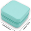 Mini Leather Square Jewellery Box – Portable Travel Organizer for Rings, Earrings & Necklaces