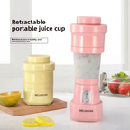 Portable Mini Retractable Silicone Juicer Cup Electric Home Use Fruit Juicer Cup Easy To Carry Compact Size Kitchen Appliance