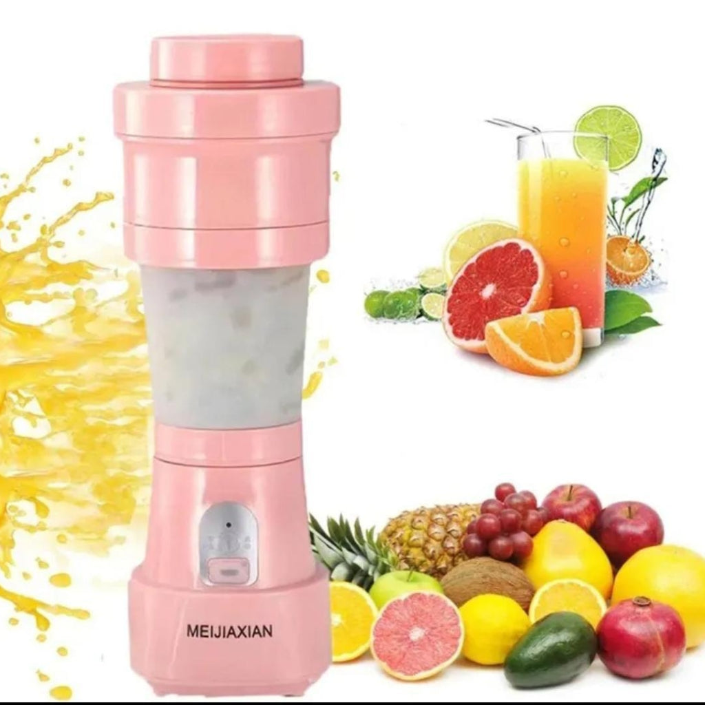 Portable Mini Retractable Silicone Juicer Cup Electric Home Use Fruit Juicer Cup Easy To Carry Compact Size Kitchen Appliance