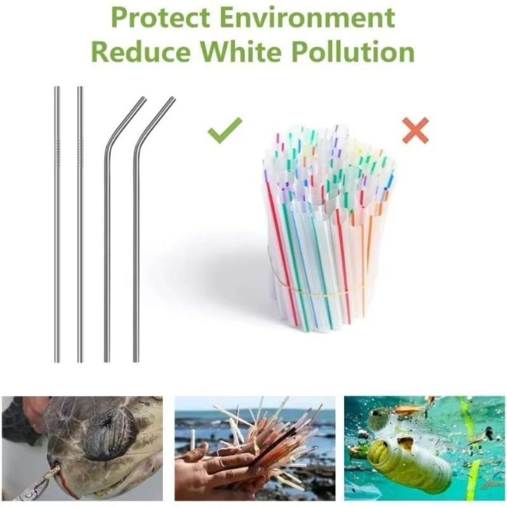 Stainless steel straw