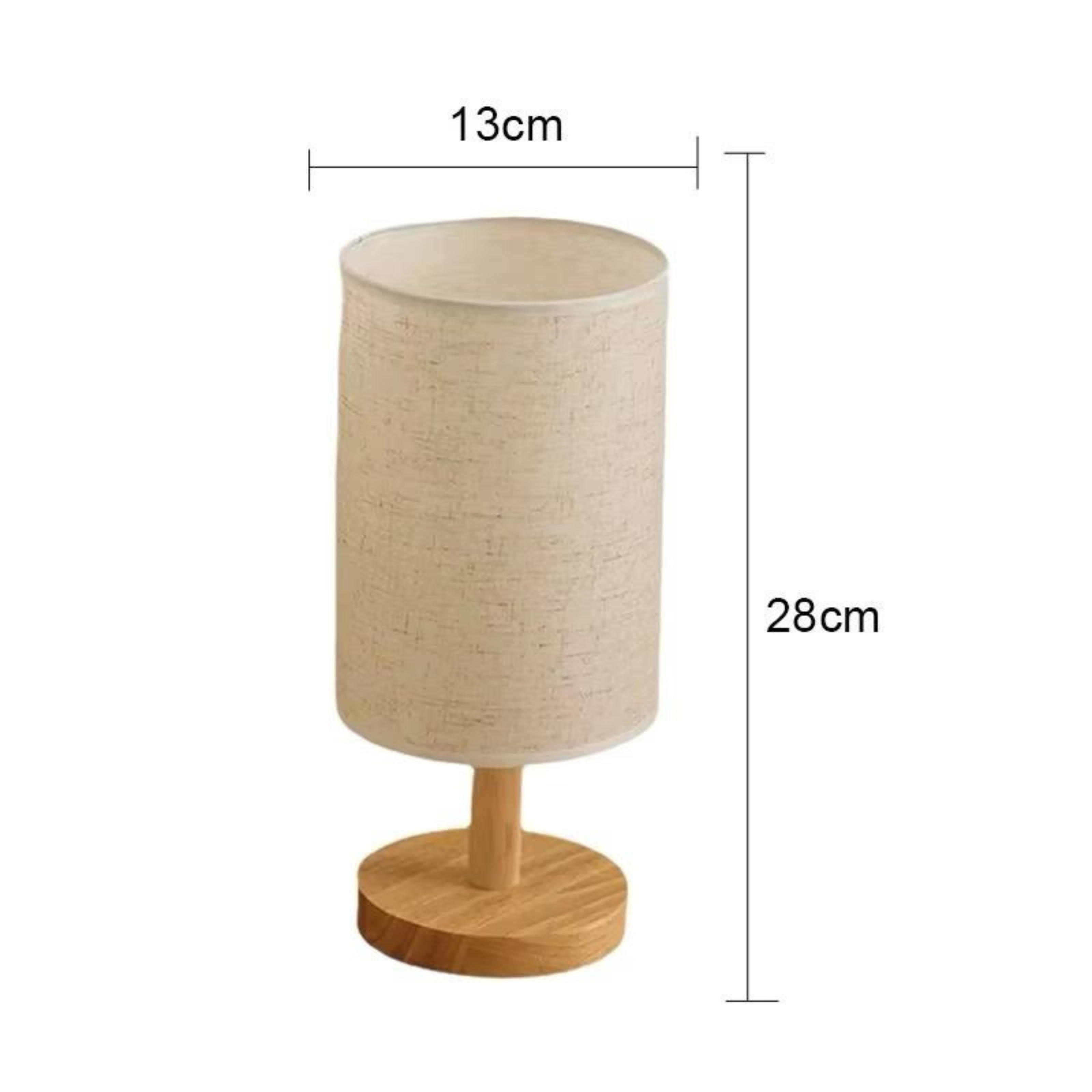 Modern Nordic Wooden Table Lamp – Minimalist Bedside Desk Light Secondary image