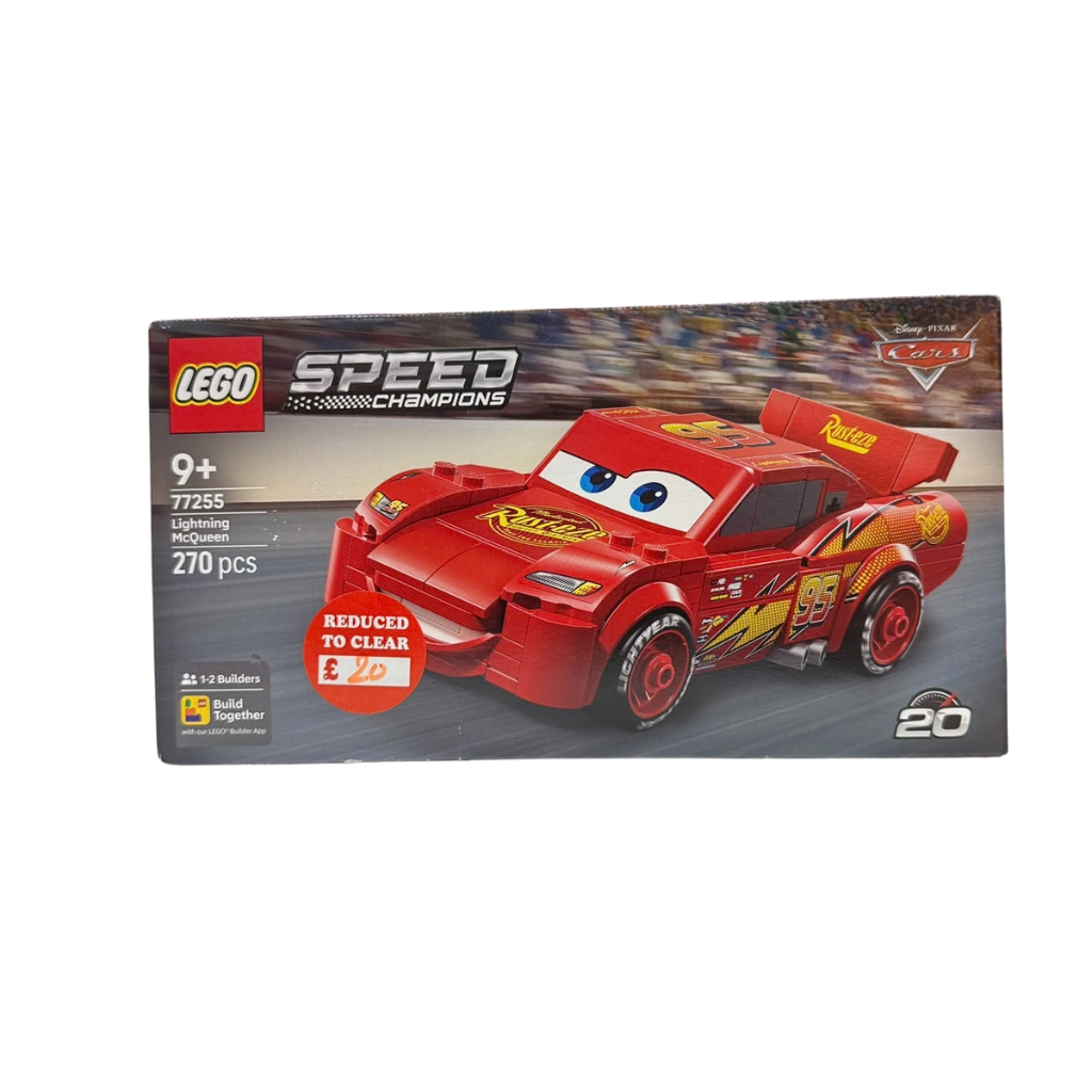 LEGO 77255 Lightning McQueen Speed Champions Set Disney Pixar 270-Piece Model