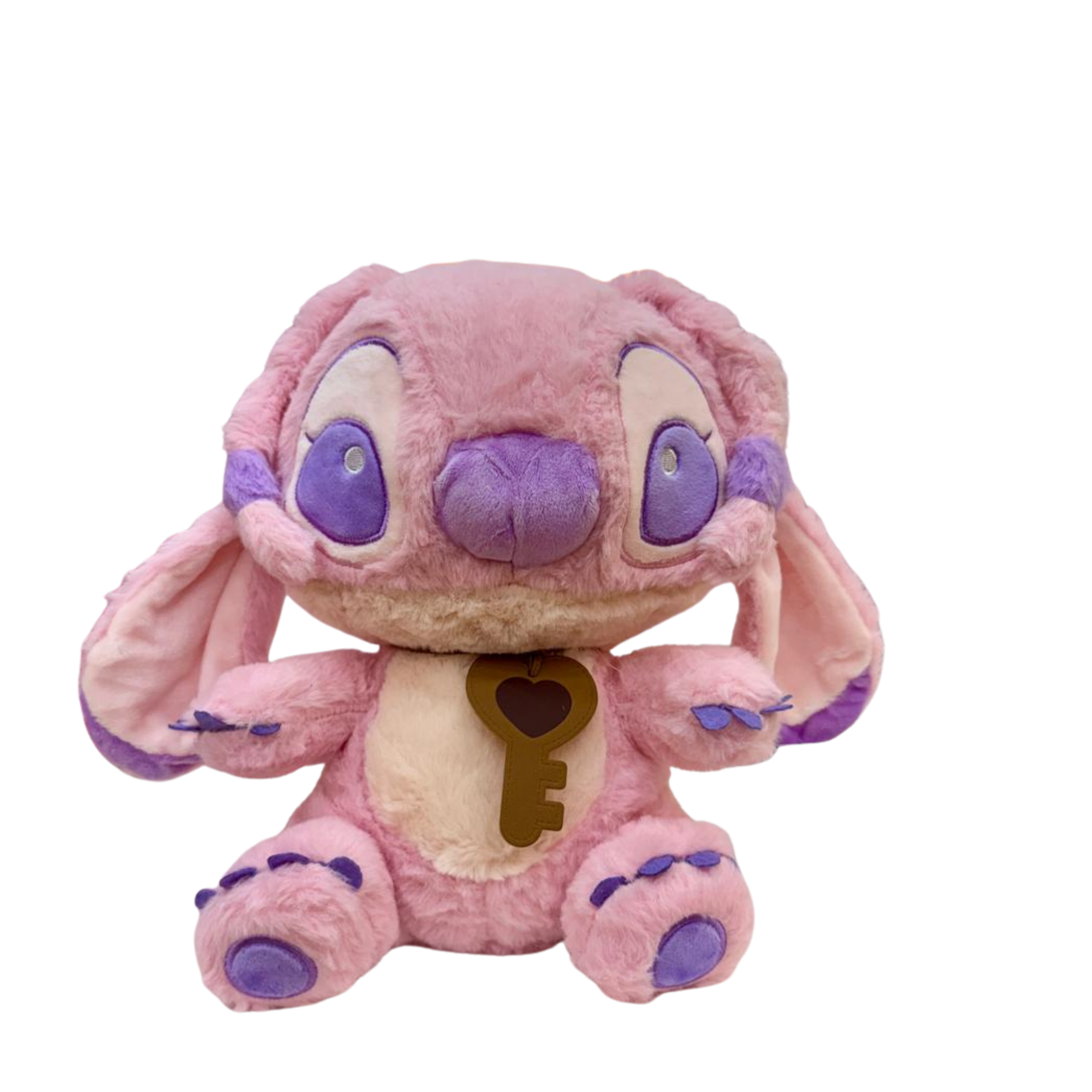 Disney Lilo Plush Toy – Sitting Pink Alien with Heart Key Accessory 30 cm Secondary image