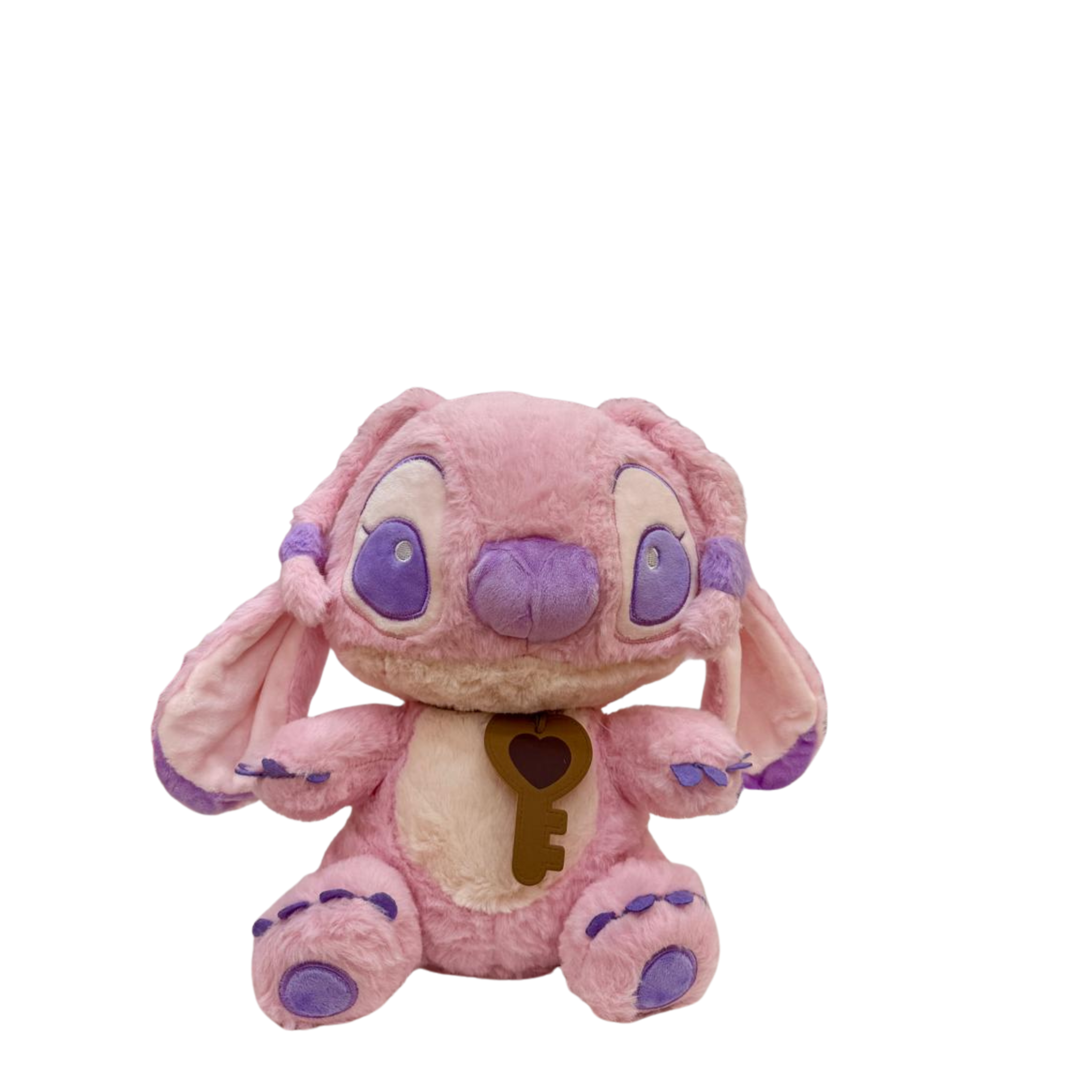 Disney Lilo Plush Toy – Sitting Pink Alien with Heart Key Accessory 30 cm Main image