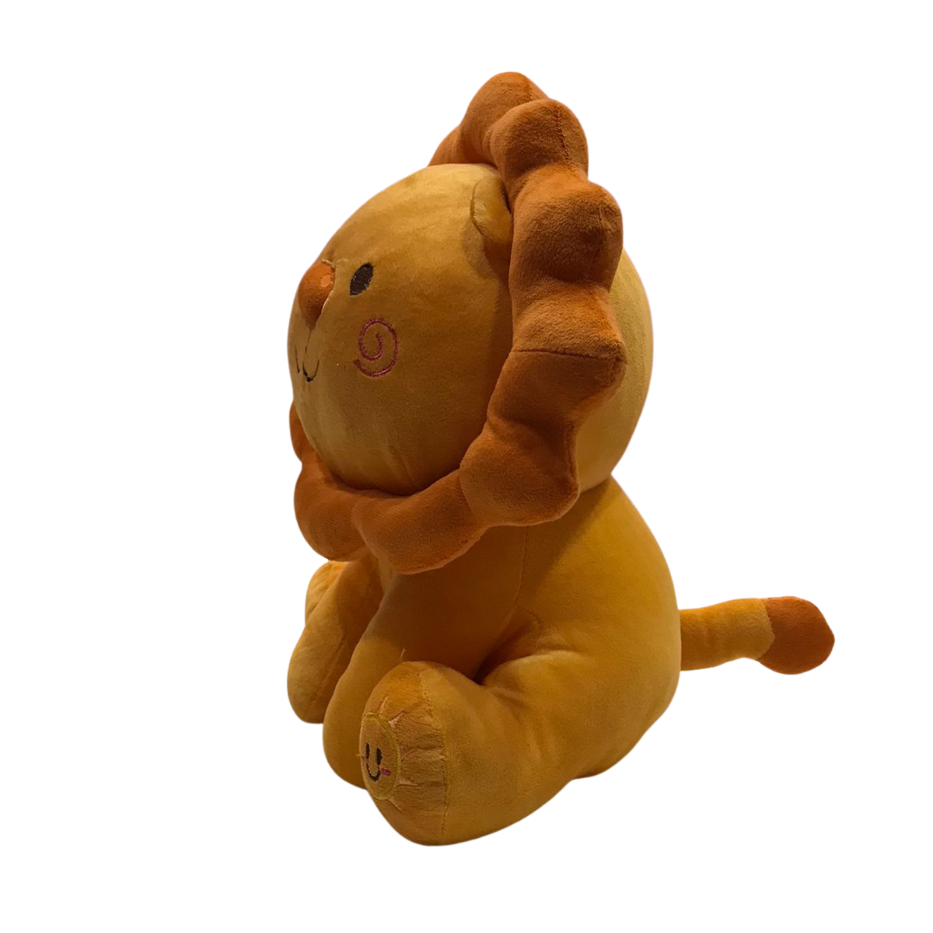 Cute Sitting Lion Plush Toy with Soft Flower Mane Main image