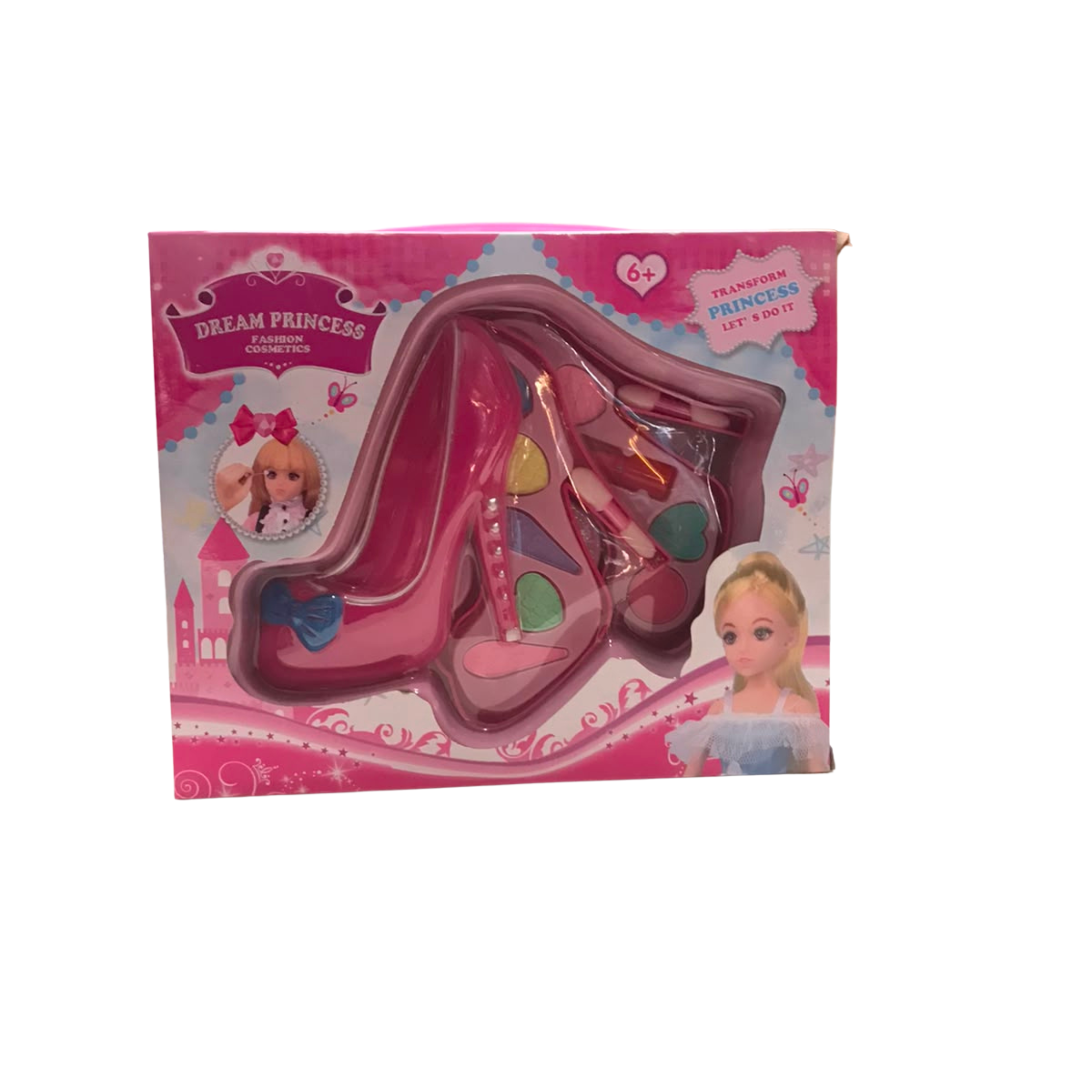 Dream Princess Fashion Cosmetics – High Heel Shoes Makeup Vanity Kit for Kids